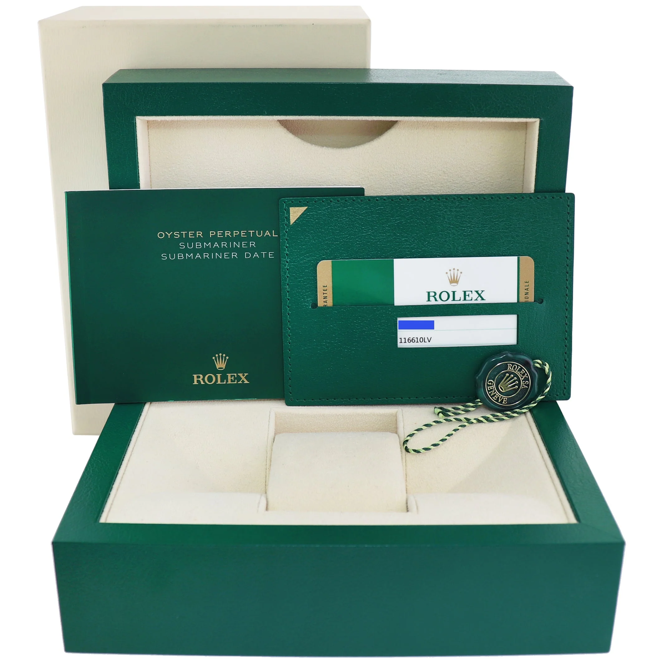 2020 NEW PAPERS Rolex Submariner Hulk 116610LV Green Dial Ceramic Watch Box - Image 8