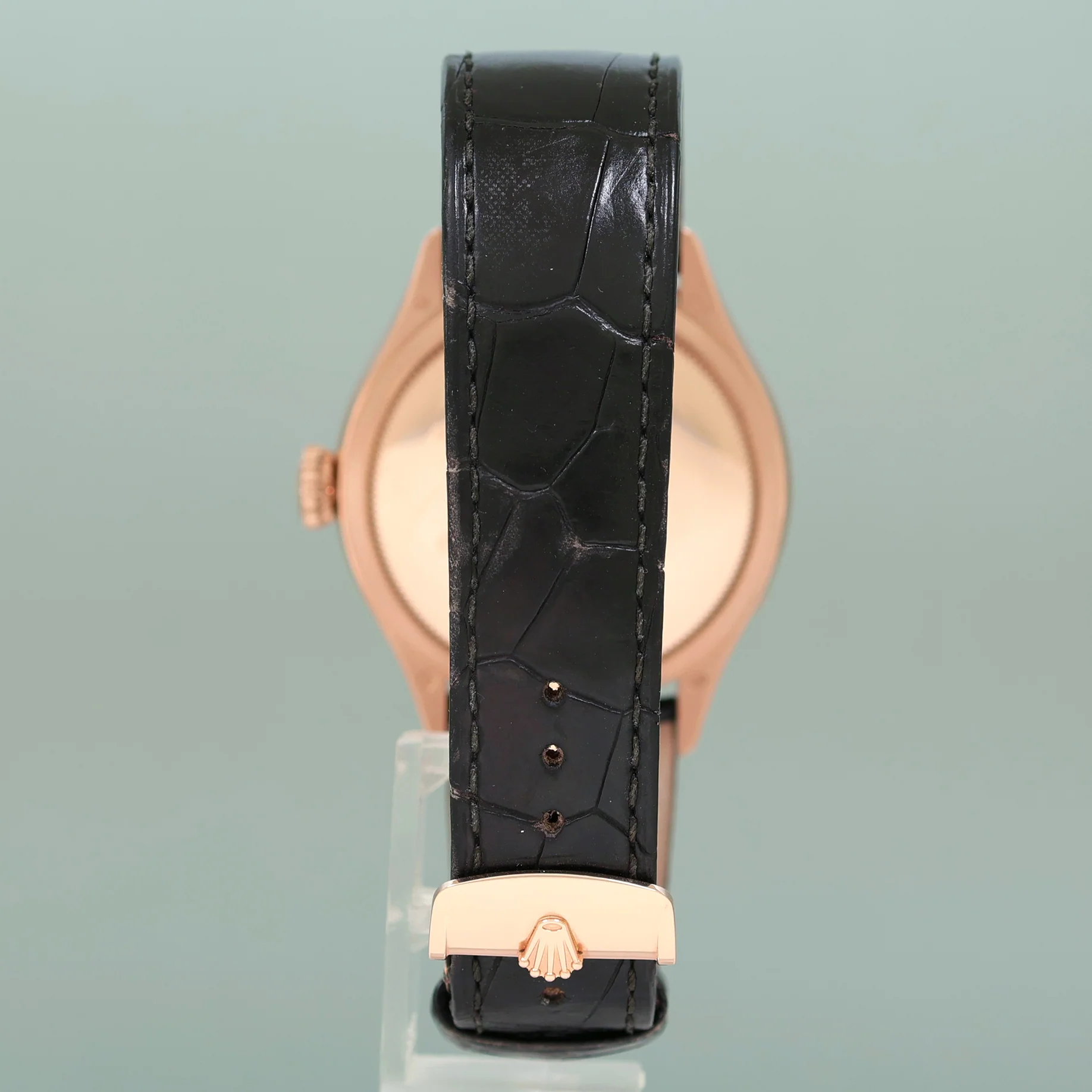 MINT 2020 PAPERS Rolex Cellini Moonphase White Rose Gold 39mm Leather 50535 Watch - Image 5