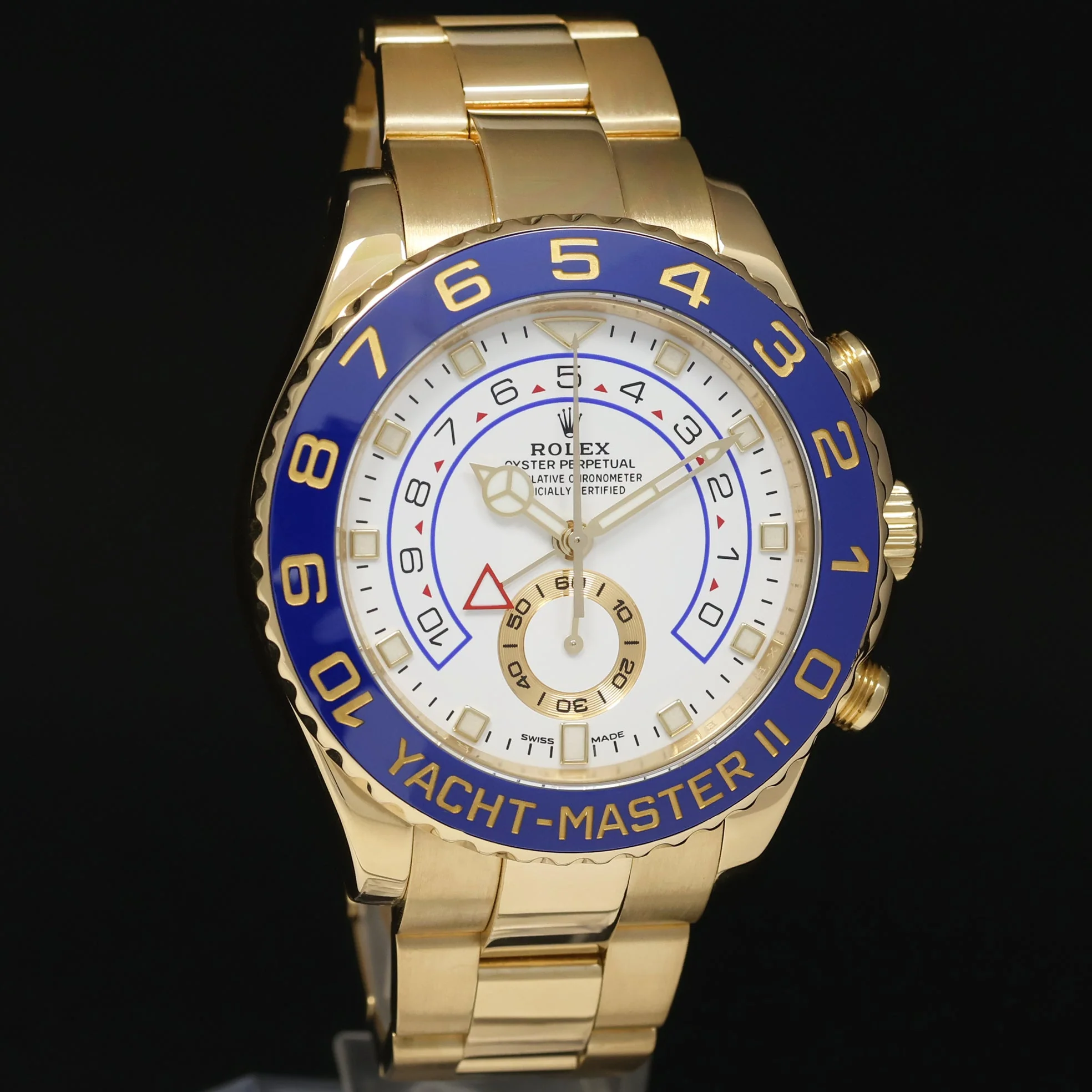 MINT 2023 MERCEDES HANDS Rolex Yacht-Master 2 Yellow Gold 44mm 116688 Watch Box - Image 3