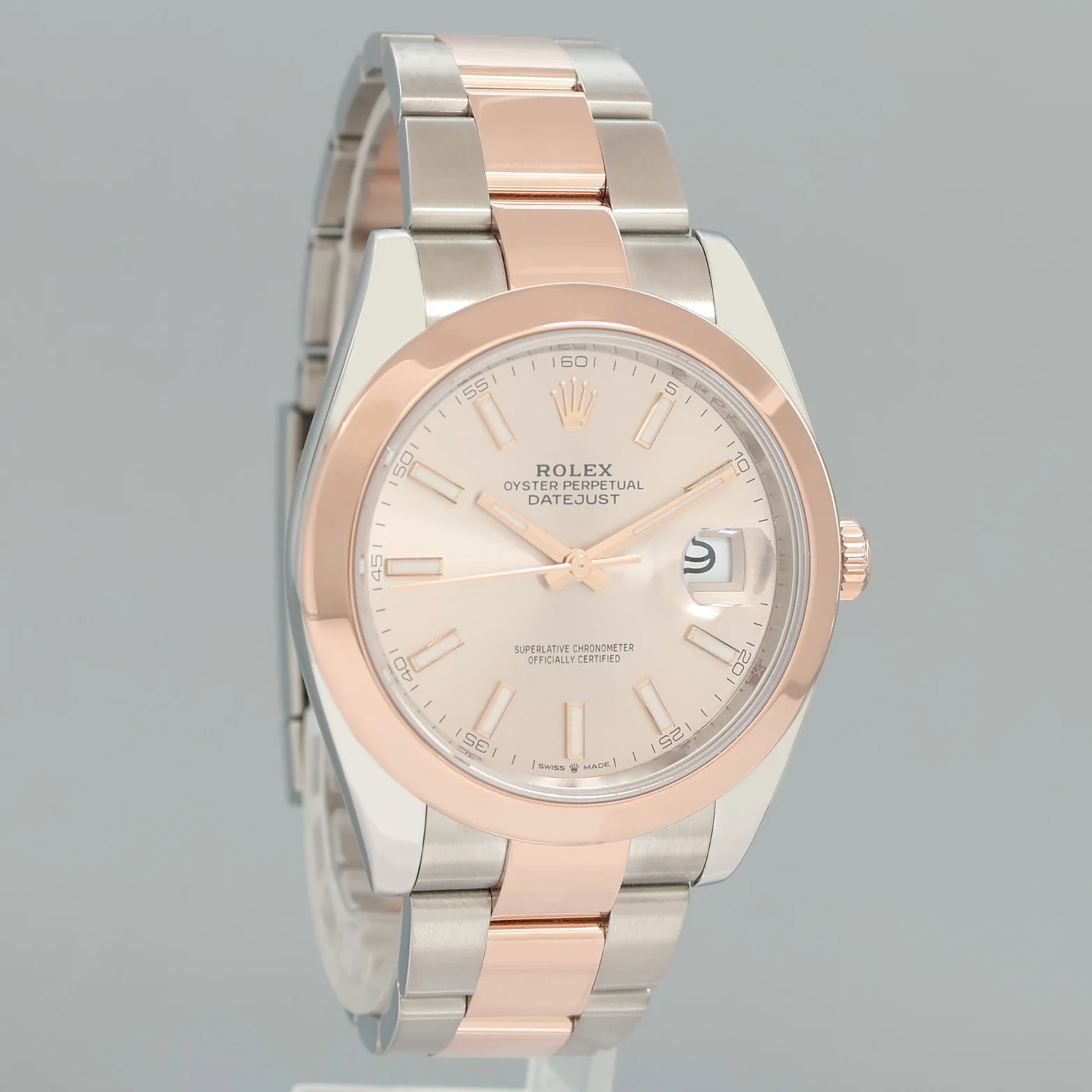 MINT 2022 Rolex DateJust 41 126301 Sundust Dial 18k Gold Two-Tone Oyster Watch Box - Image 3