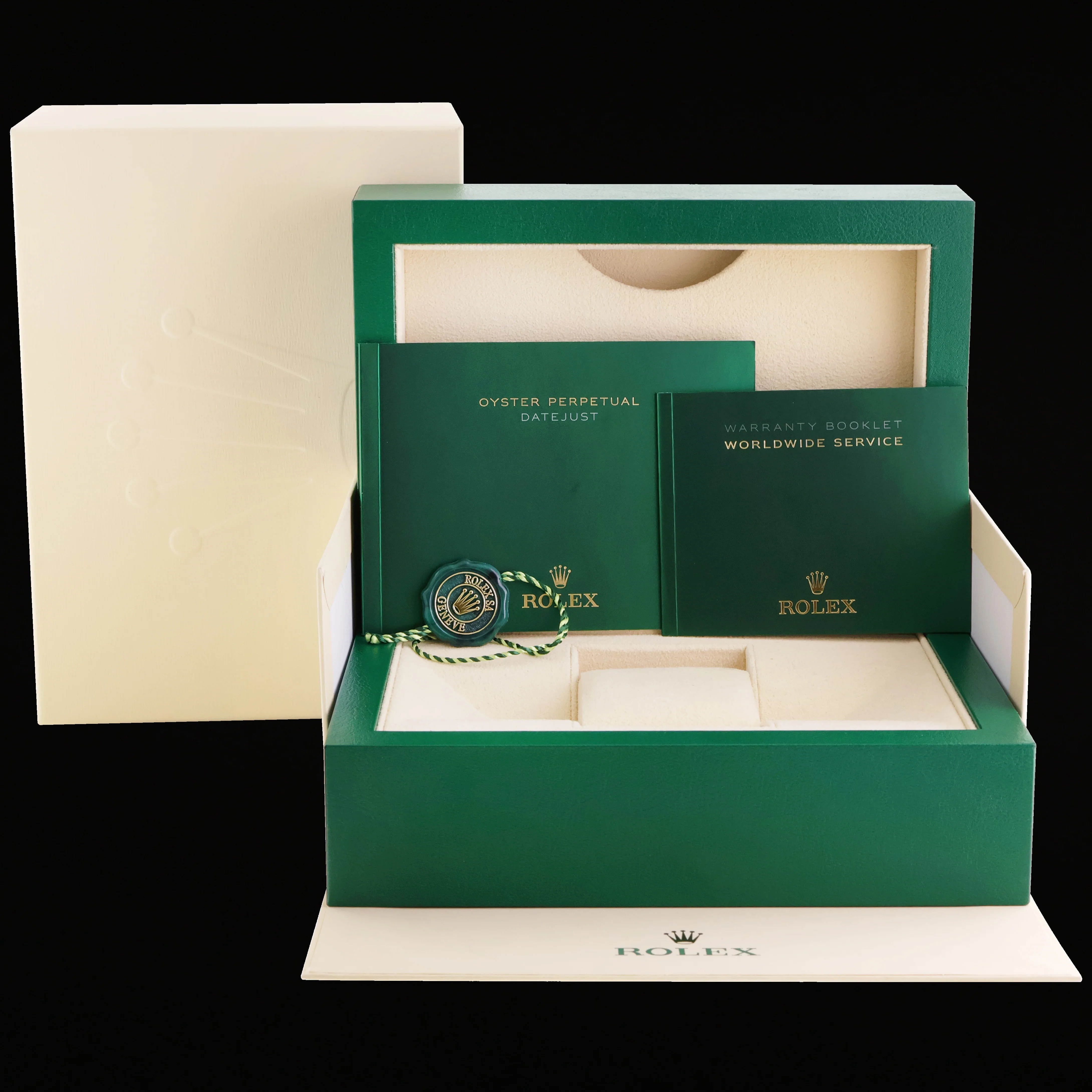 MINT 2022 Rolex DateJust 41 Wimbledon Dial Fluted Oyster Band 126334 Watch Box - Image 7