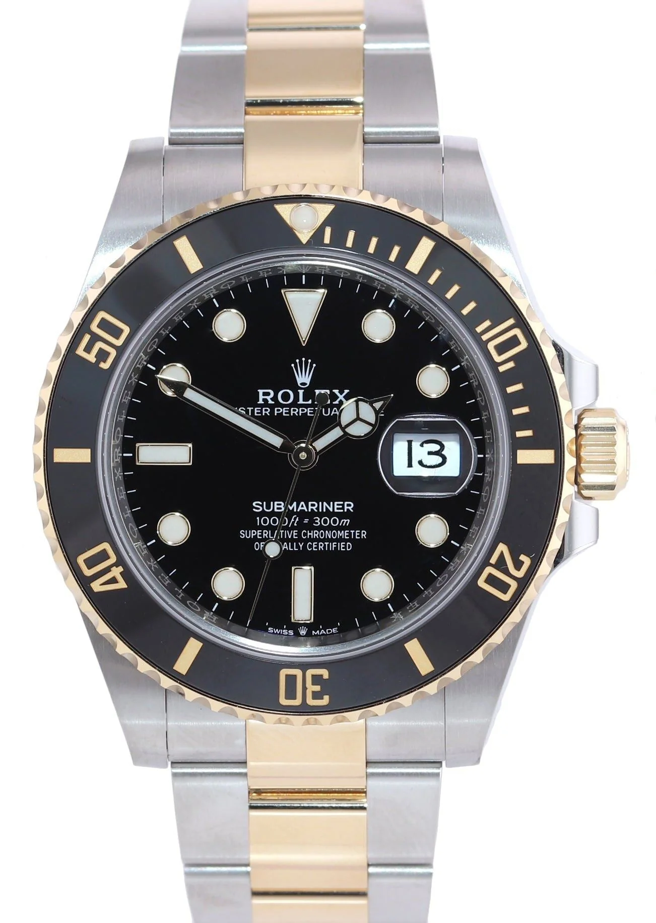 MINT 2024 Rolex Submariner 41mm Ceramic Black 126613LN Two Tone Yellow Gold Watch - Image 2