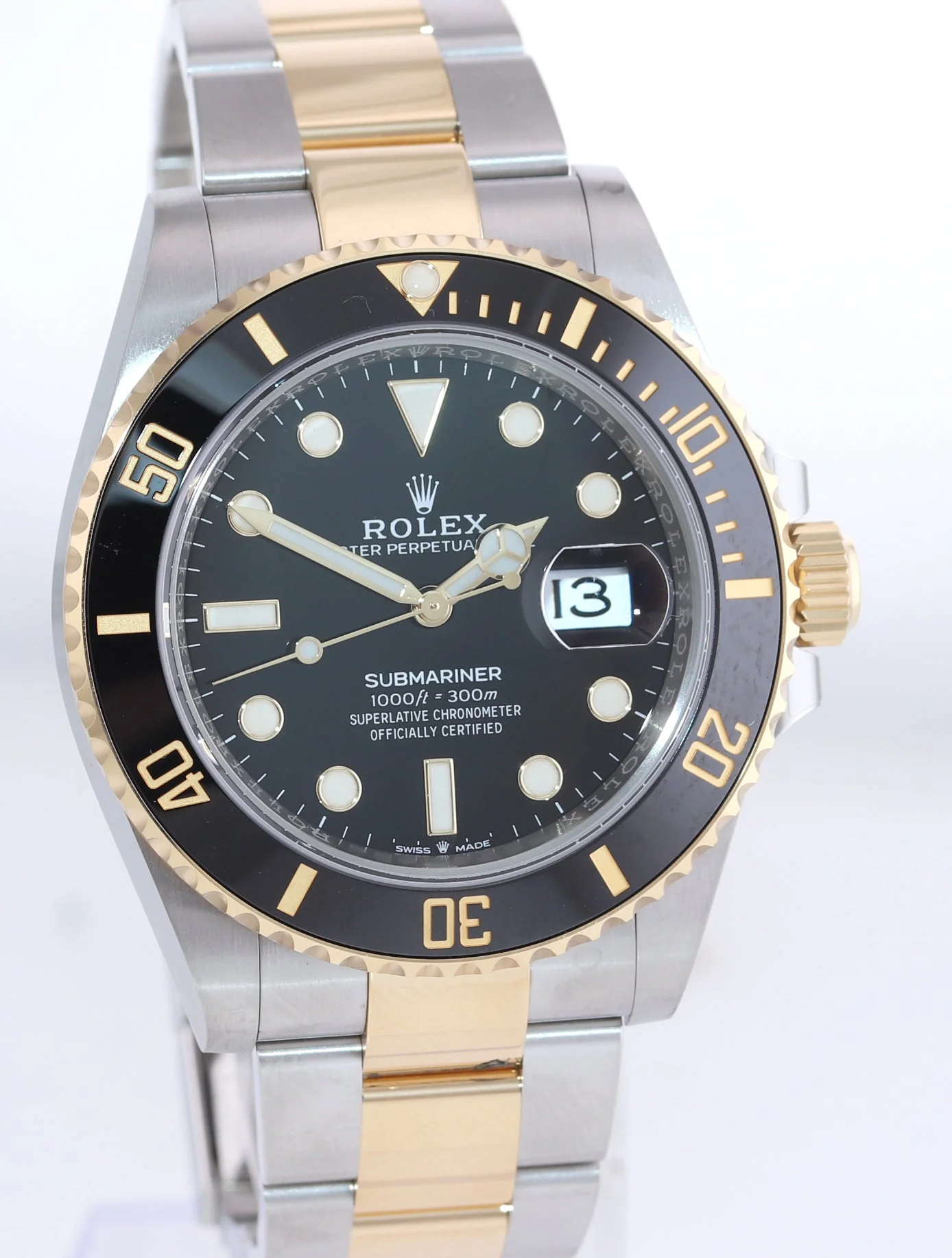 MINT 2024 Rolex Submariner 41mm Ceramic Black 126613LN Two Tone Yellow Gold Watch - Image 3