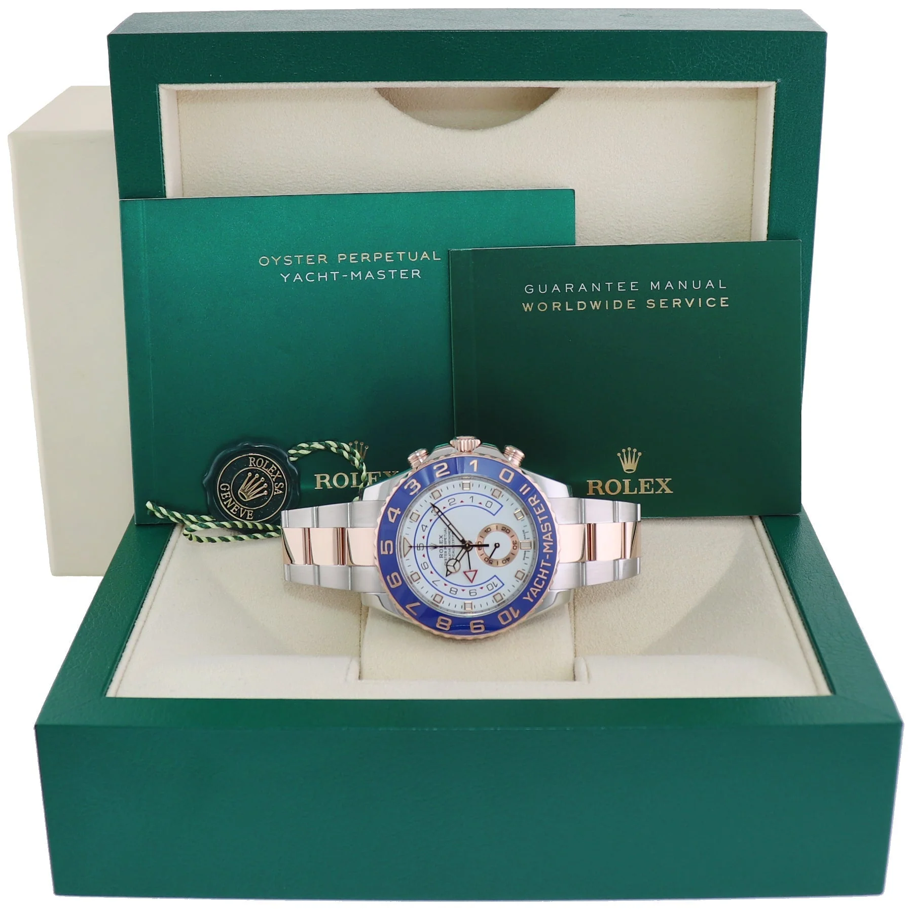 MINT 2023 Rolex Yacht-Master II 116681 Steel Everose Gold Mercedes Hands Watch Box - Image 8