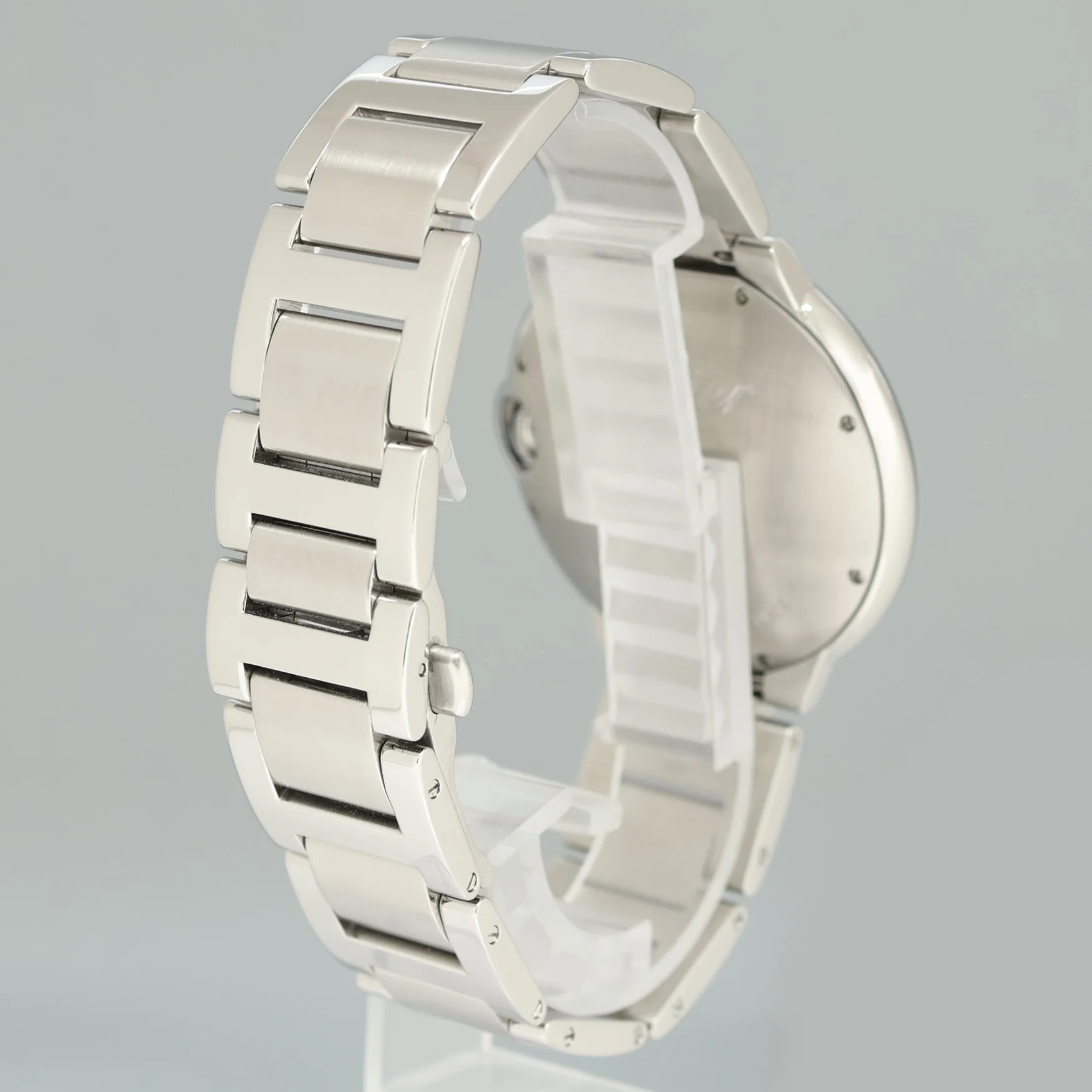 MINT DIAMOND Cartier W69012Z4 Ballon Bleu 3001 Silver Roman Steel Gold 42mm Watch - Image 4