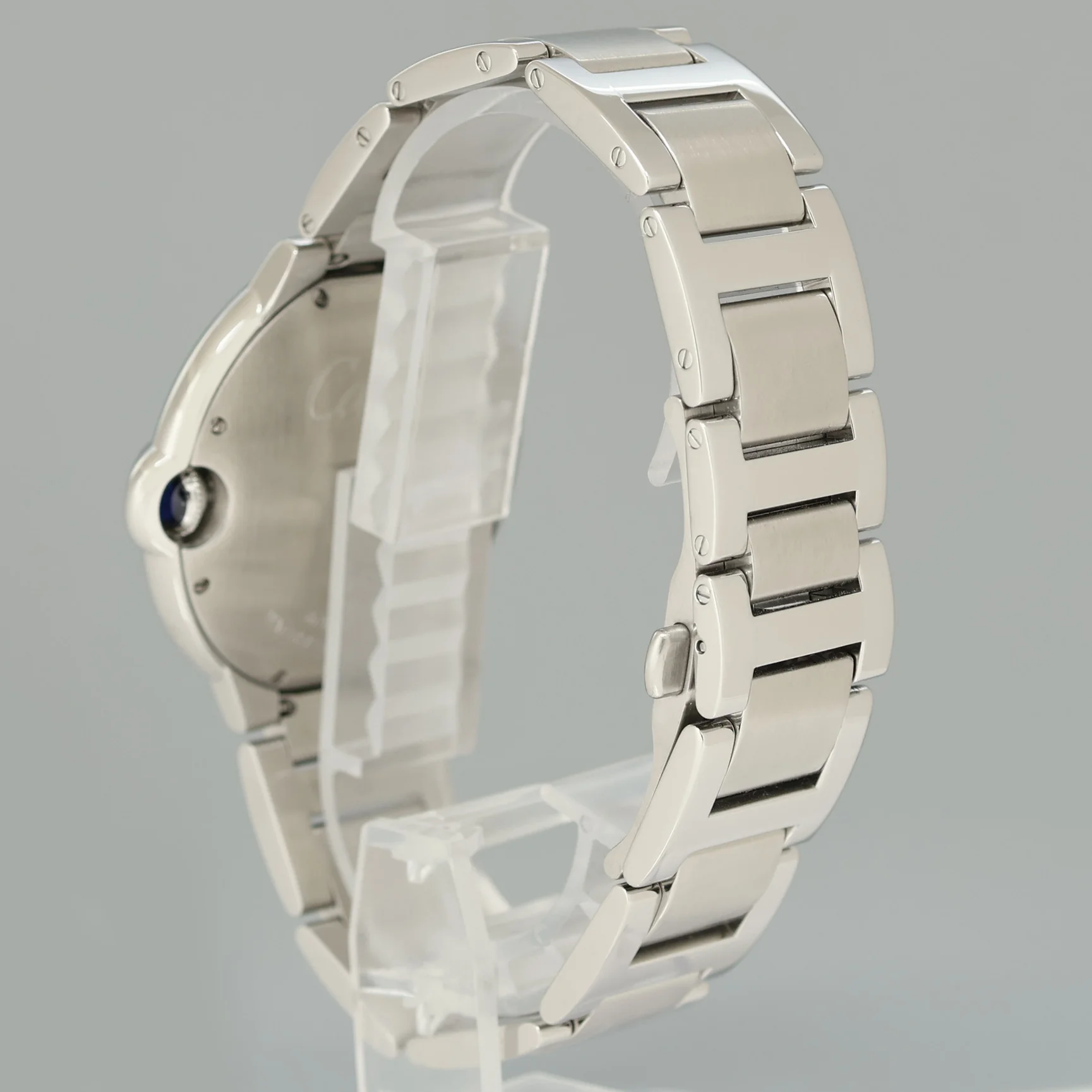 MINT DIAMOND Cartier W69012Z4 Ballon Bleu 3001 Silver Roman Steel Gold 42mm Watch - Image 5