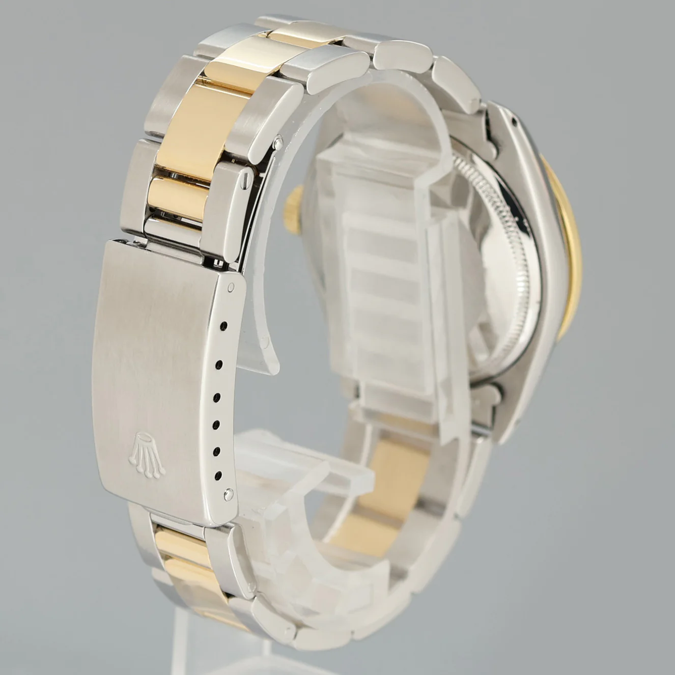 MINT DIAMOND Rolex Oyster Perpetual 1500 Date Two Tone Gold Champagne Oyster Watch - Image 4