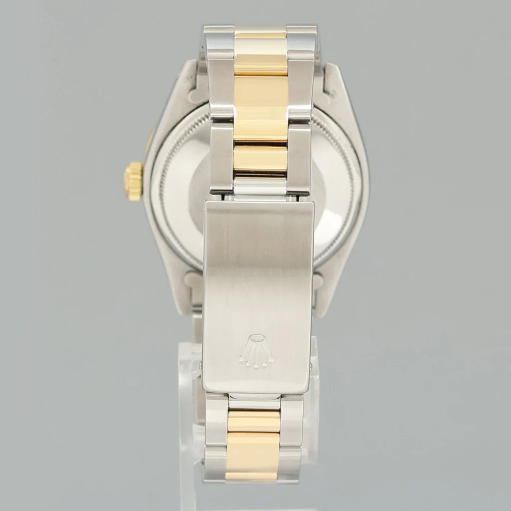 MINT DIAMOND Rolex Oyster Perpetual 1500 Date Two Tone Gold Champagne Oyster Watch - Image 6
