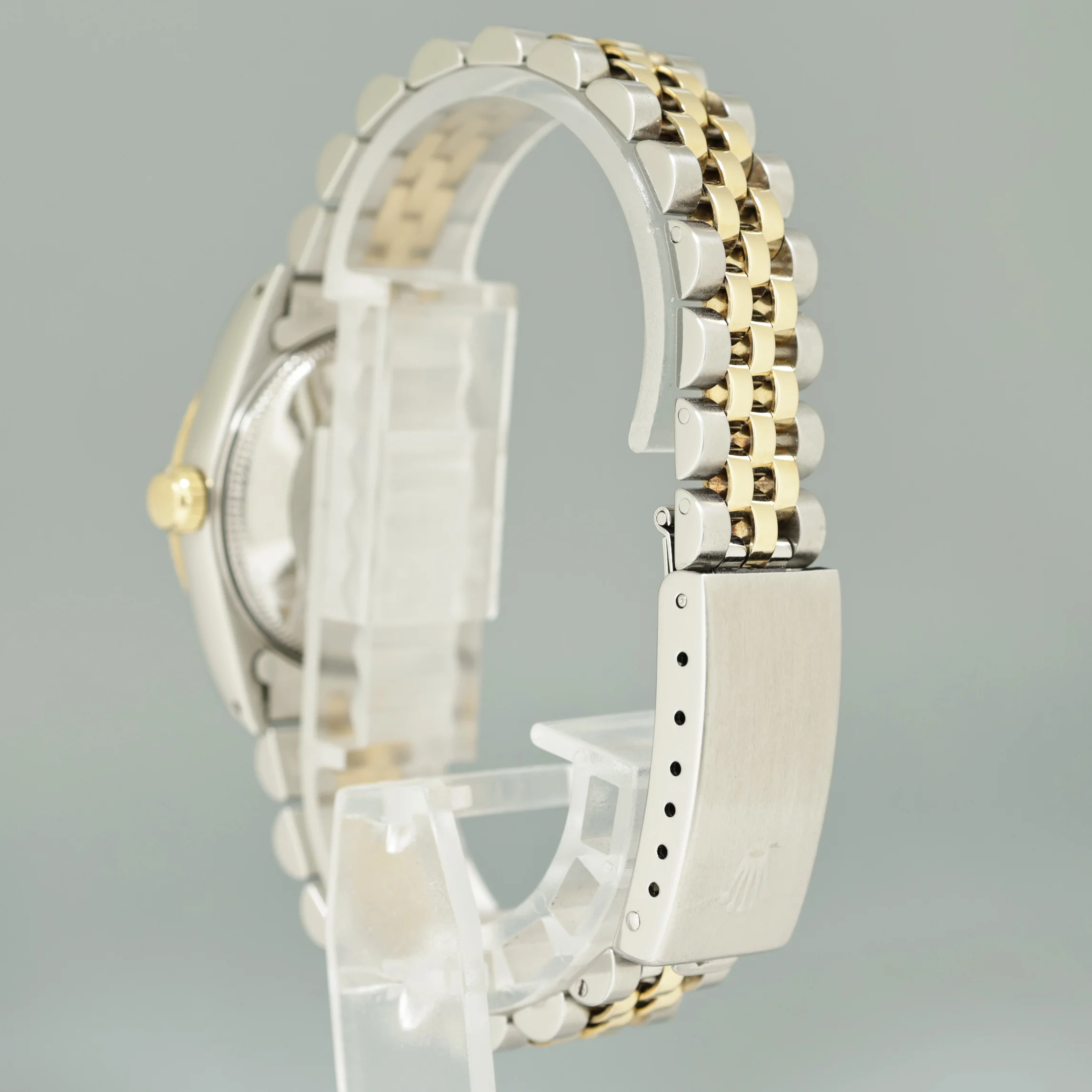 MINT Ladies Rolex 68273 Two Tone 18k Yellow Gold Fluted Steel 31mm Pearl Diamond Watch - Image 4