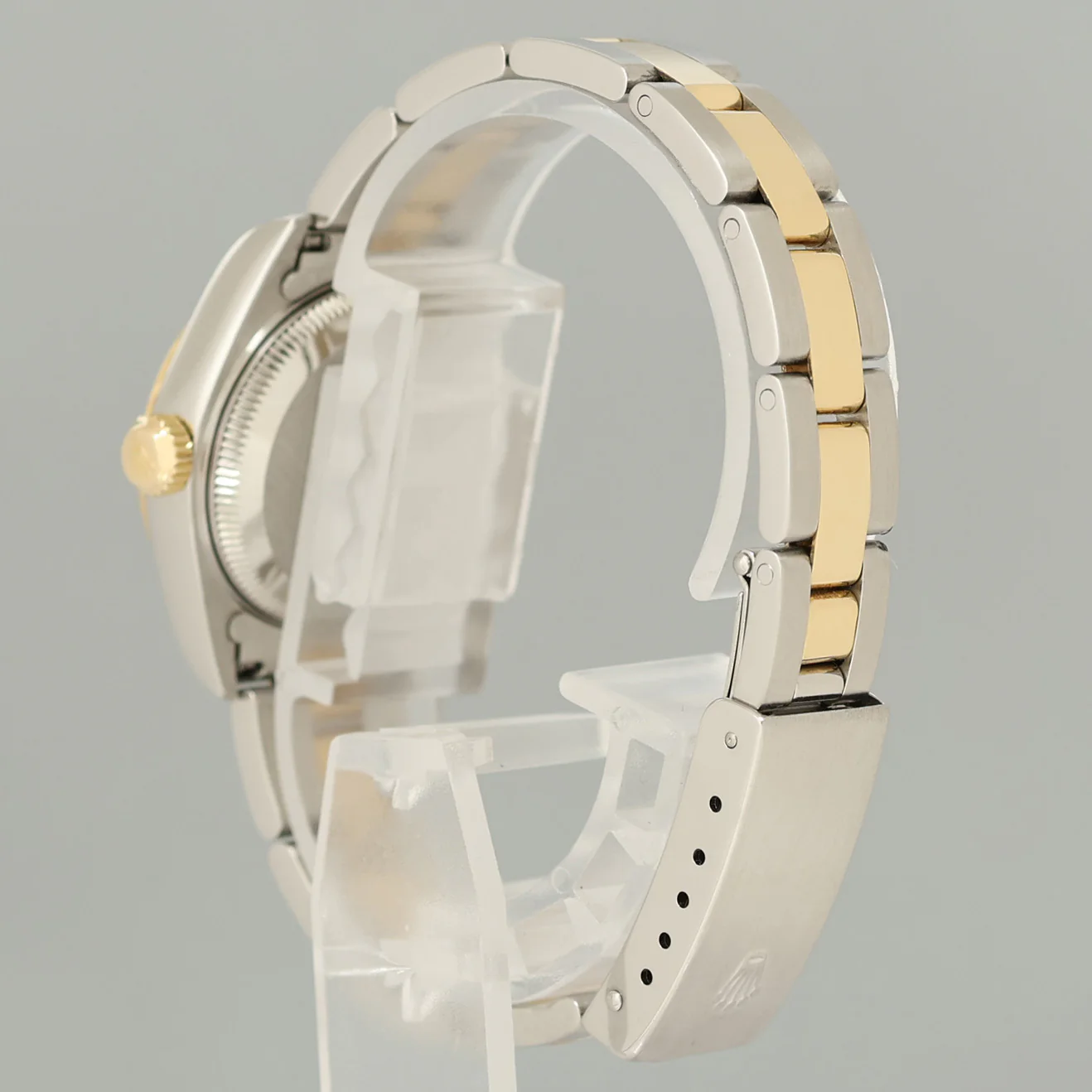 MINT Ladies Rolex DateJust 79163 White Roman Two-Tone Yellow Gold Oyster Watch Box - Image 4