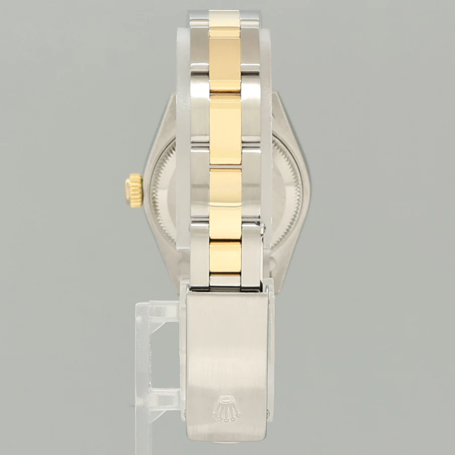 MINT Ladies Rolex DateJust 79163 White Roman Two-Tone Yellow Gold Oyster Watch Box - Image 5
