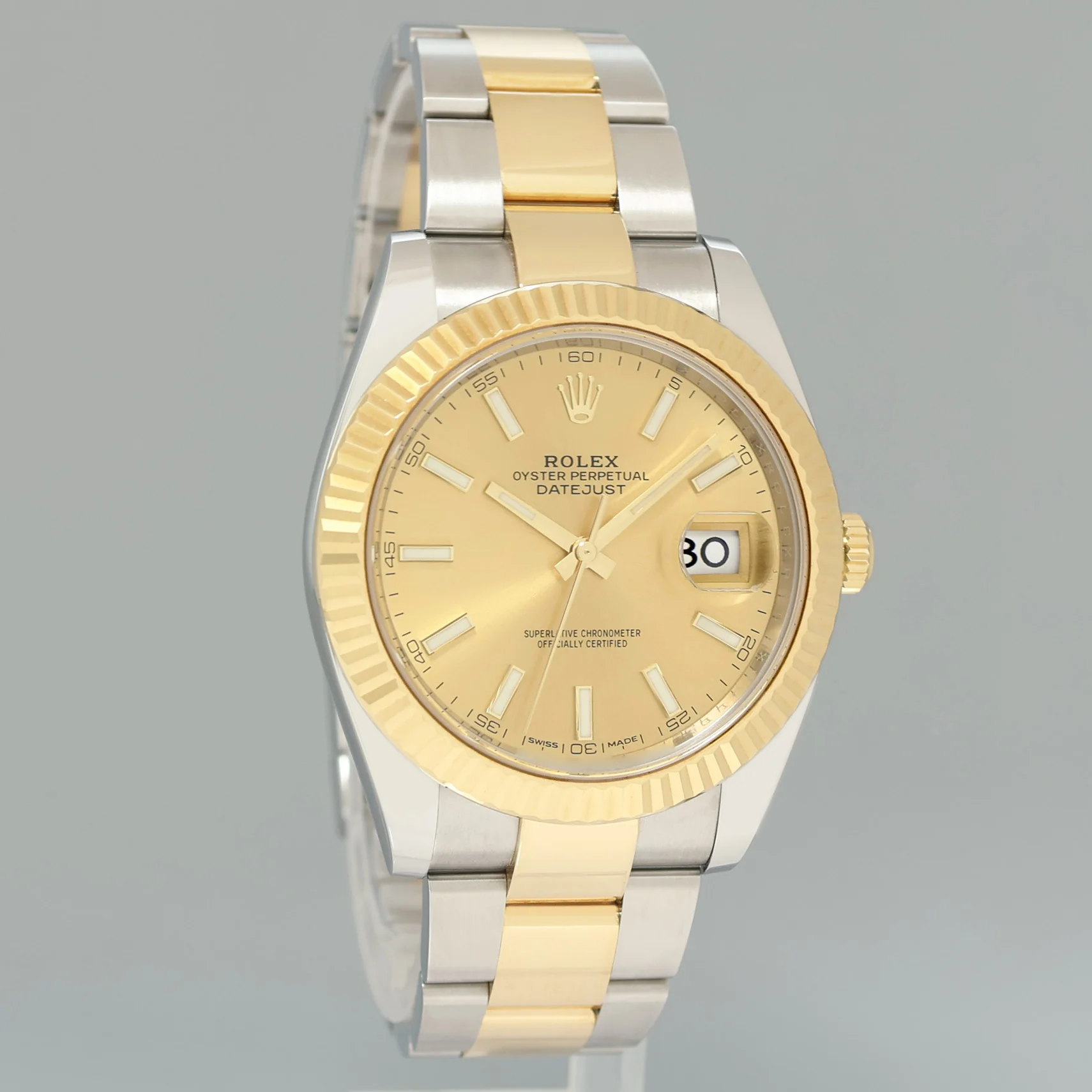 MINT PAPERS 126333 Rolex DateJust 41 Two Tone Yellow Gold Champagne Watch Box - Image 3
