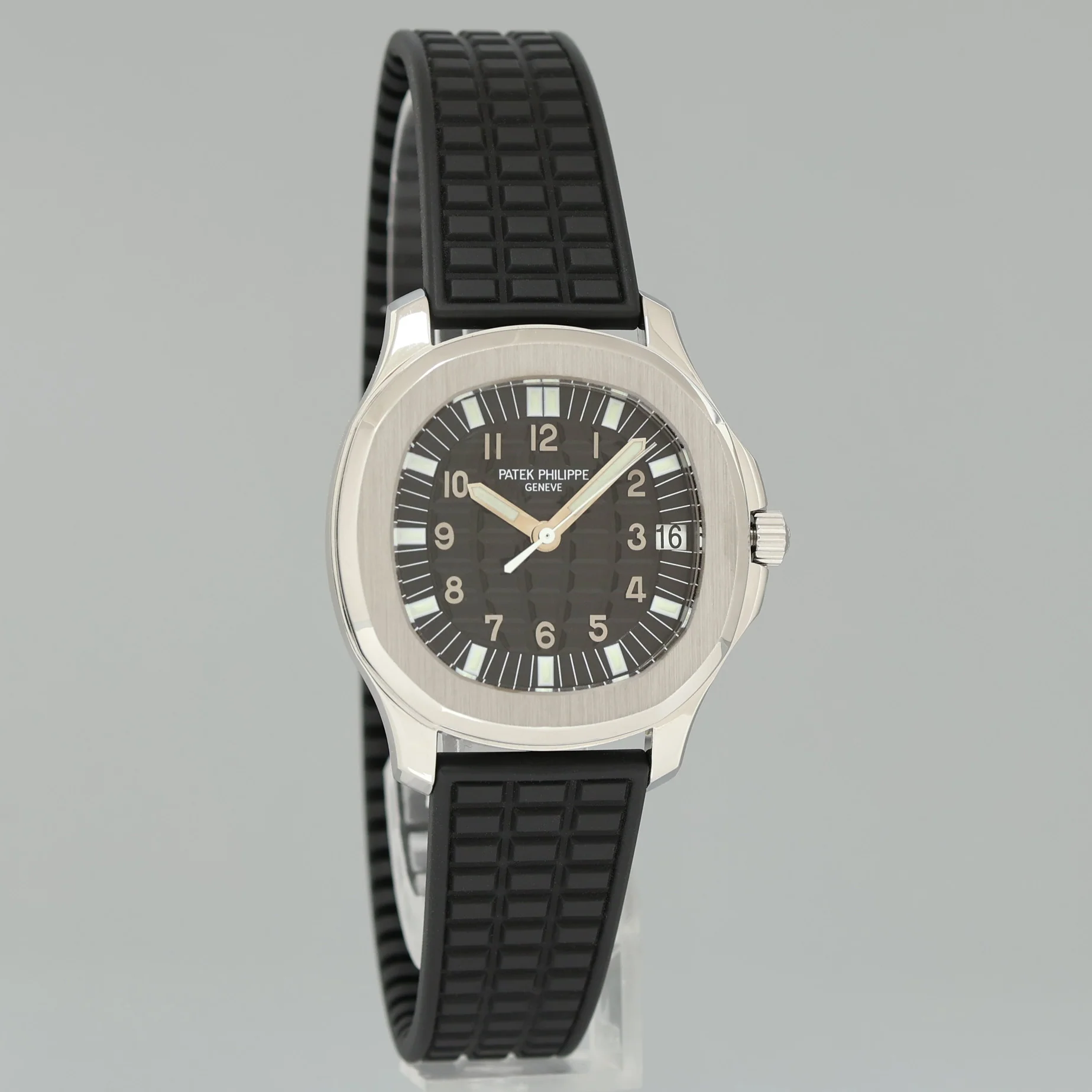 MINT PAPERS Patek Philippe Steel Aquanaut Black Rubber JUMBO 5065 38mm Watch - Image 3