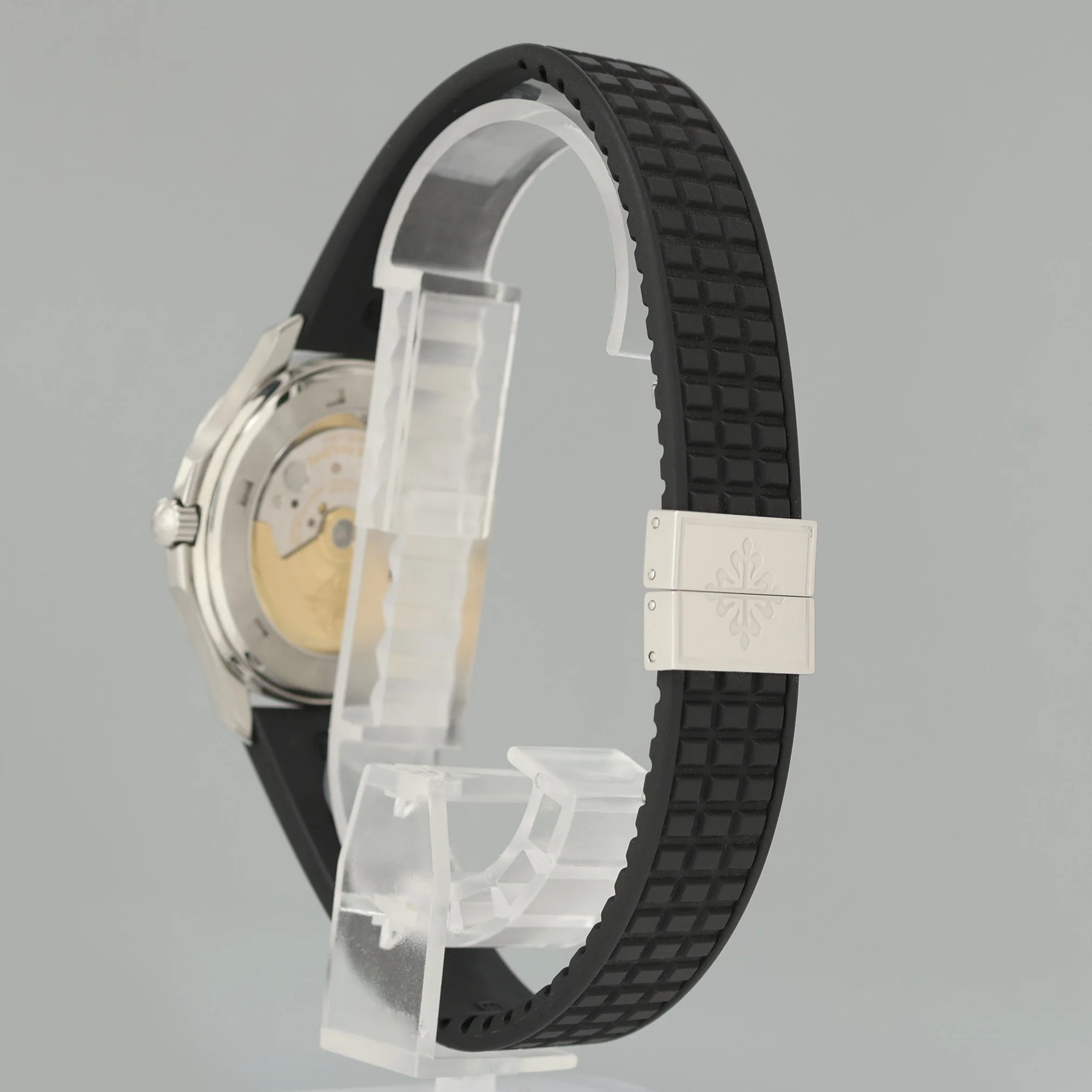 MINT PAPERS Patek Philippe Steel Aquanaut Black Rubber JUMBO 5065 38mm Watch - Image 4