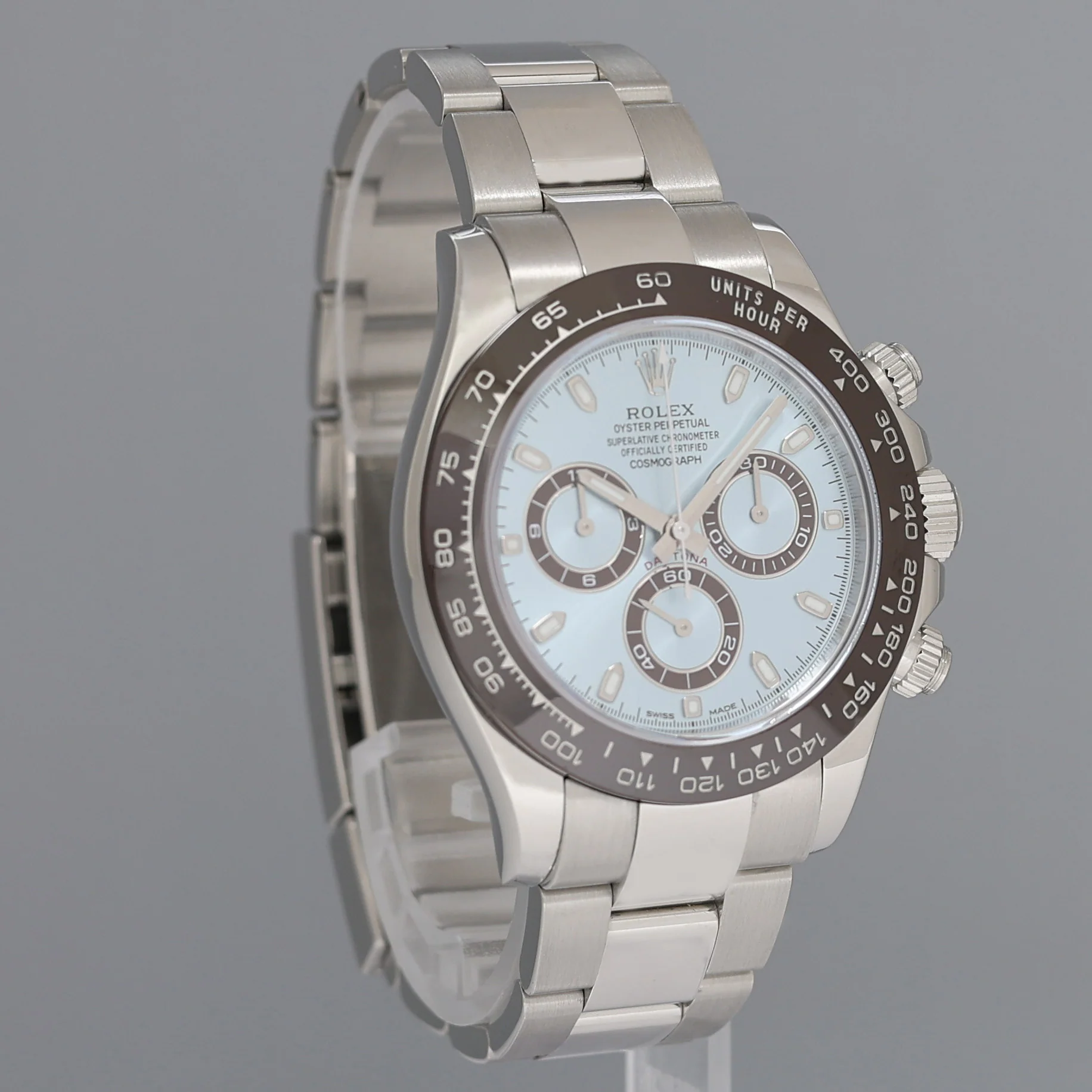 2020 MINT PAPERS Rolex Daytona 116506 Platinum Glacier Ice Blue Ceramic Watch Box - Image 3