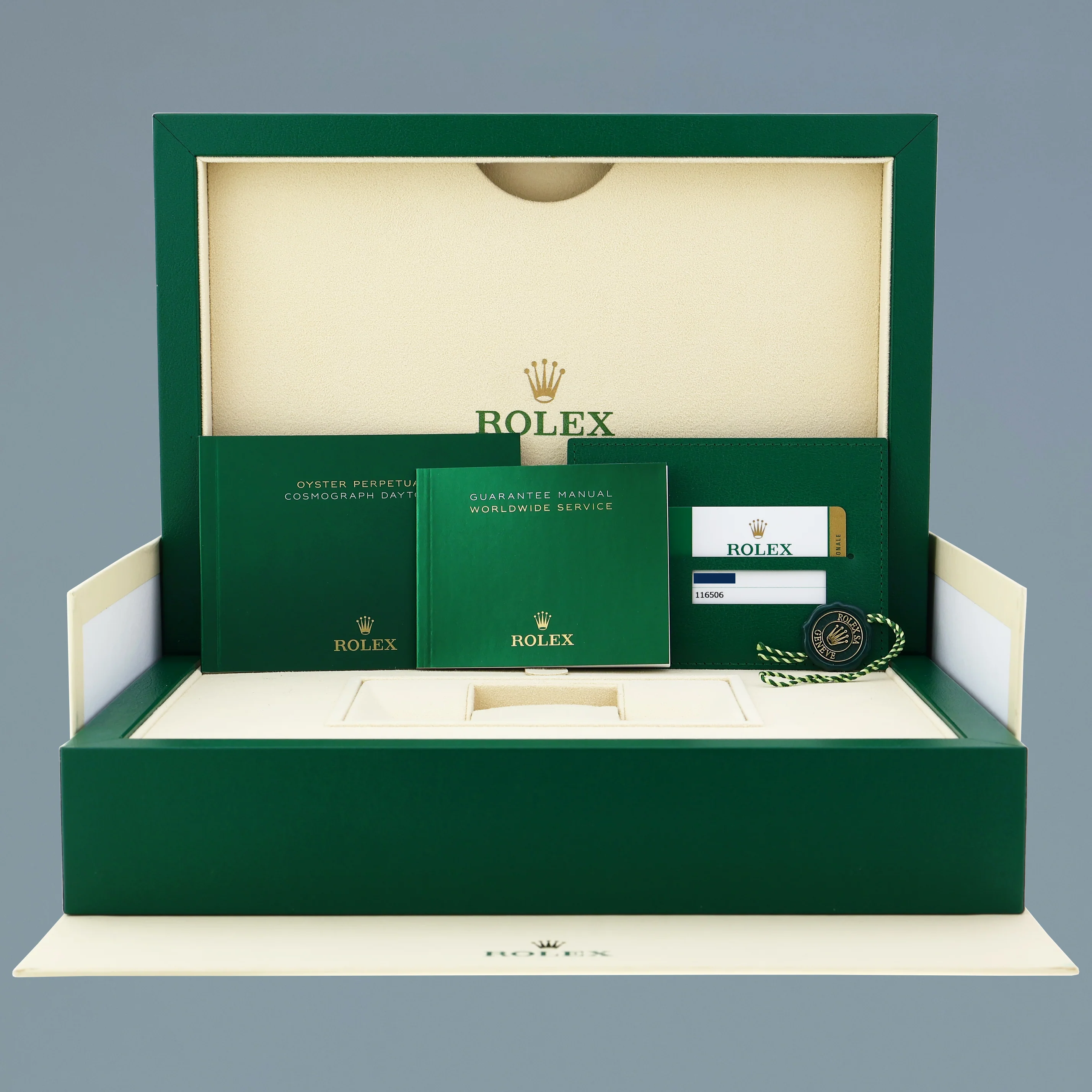 2020 MINT PAPERS Rolex Daytona 116506 Platinum Glacier Ice Blue Ceramic Watch Box - Image 7