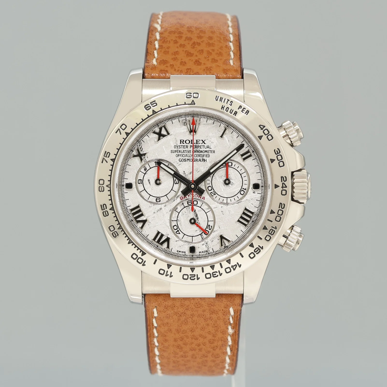 2023 RSC PAPERS Rolex Daytona White Gold 116519 Meteorite Roman Leather Watch Box - Image 2
