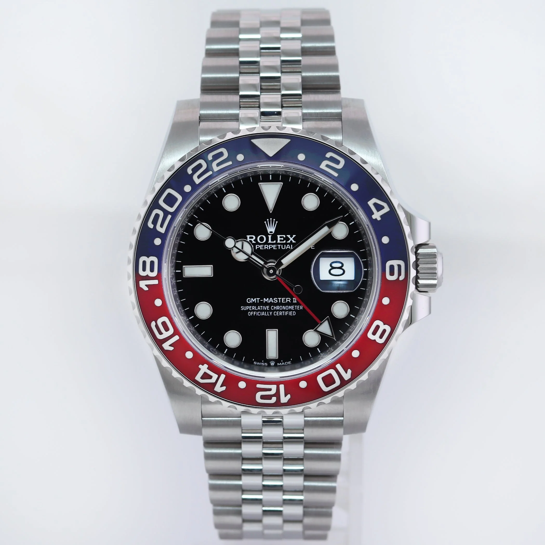 MINT PAPERS Rolex GMT Master II PEPSI Red Blue Jubilee Ceramic 126710 BLRO Watch - Image 2