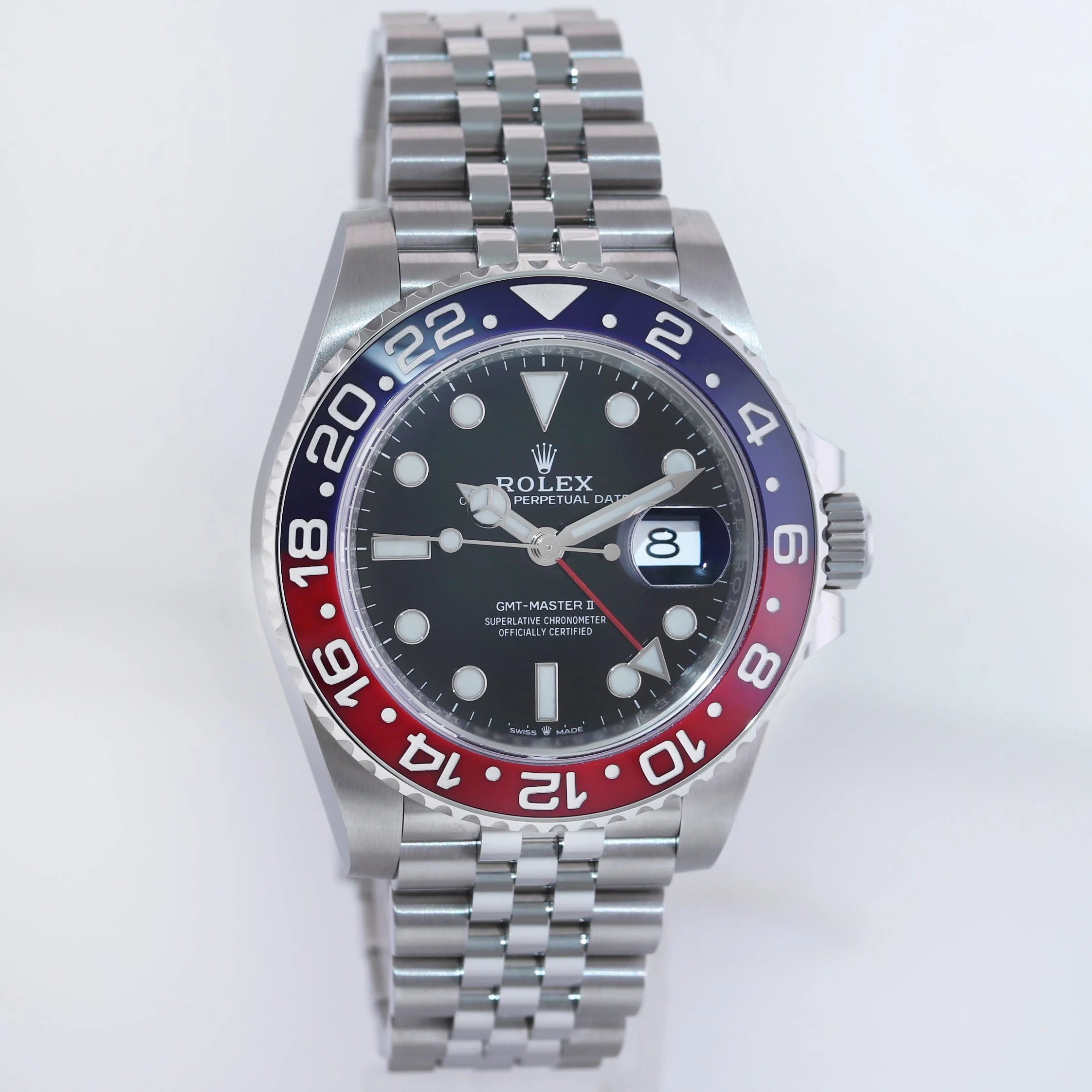 MINT PAPERS Rolex GMT Master II PEPSI Red Blue Jubilee Ceramic 126710 BLRO Watch - Image 3