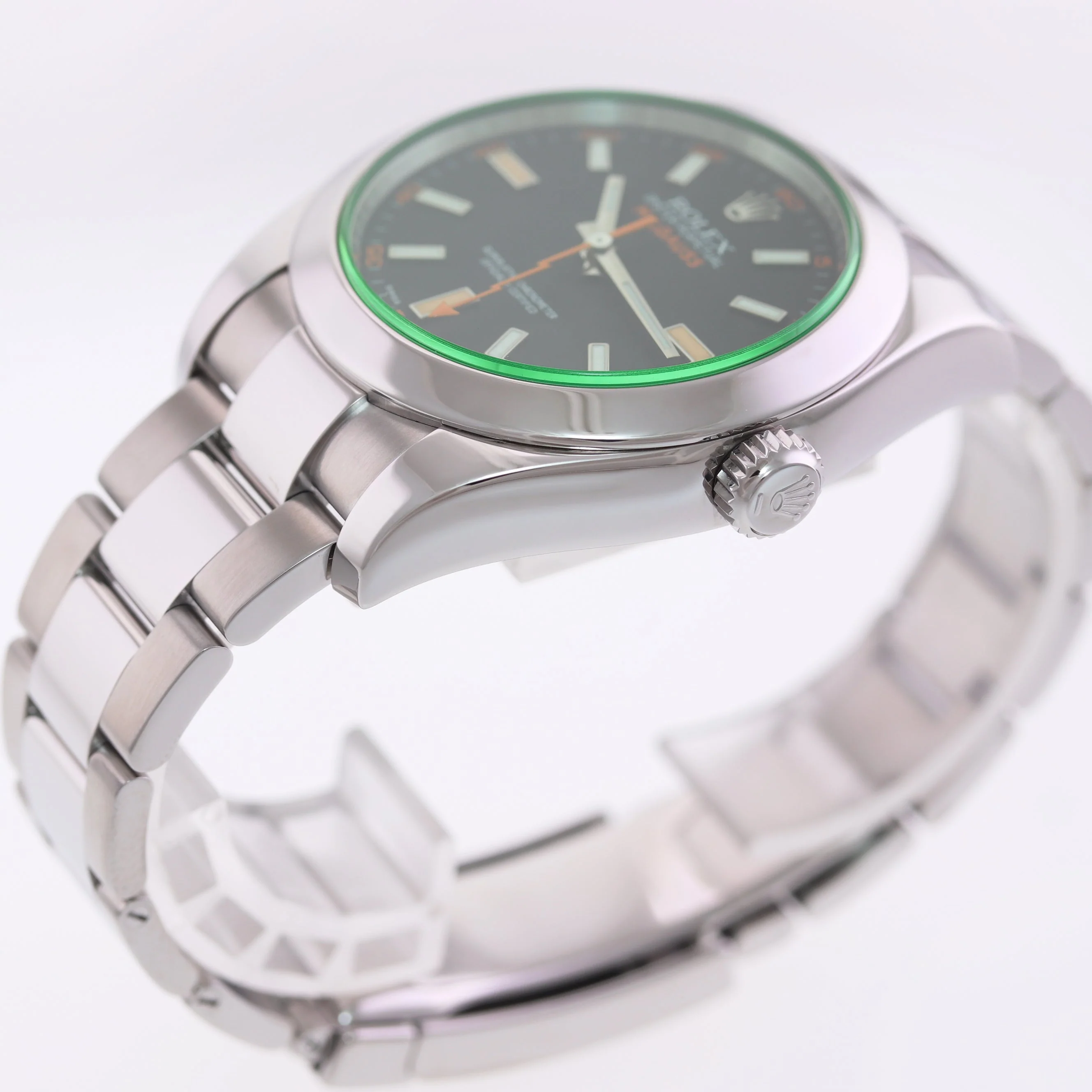 MINT PAPERS Rolex Milgauss Green Anniversary 116400GV 40mm Steel Black Watch Box - Image 7