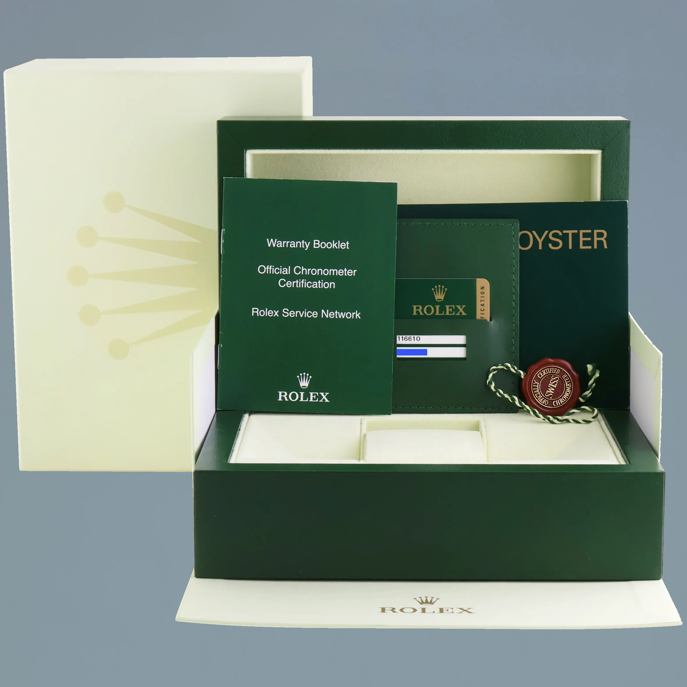 MINT PAPERS Rolex Submariner Date 116610 Steel Black Dial Ceramic Watch Box - Image 6