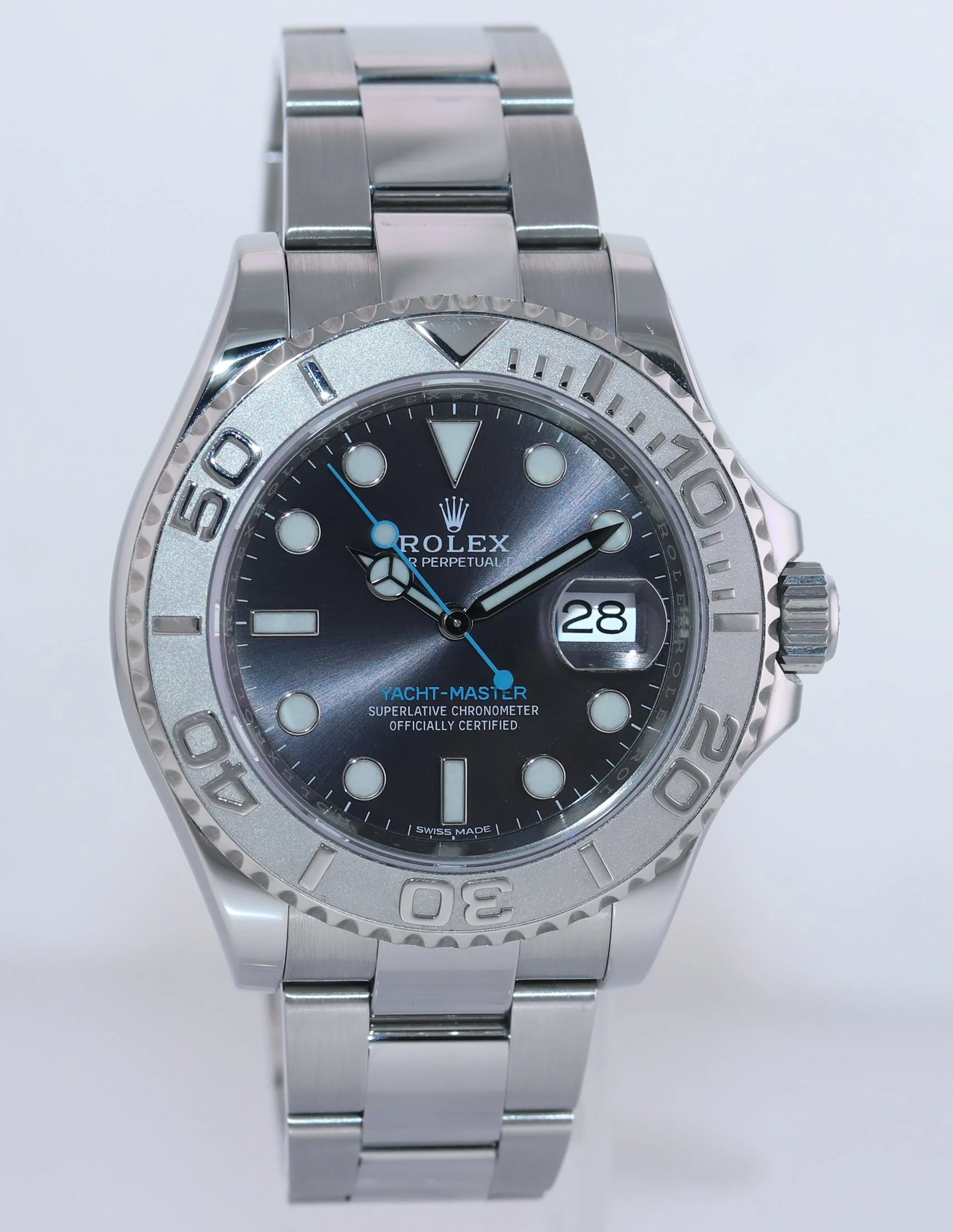 MINT PAPERS Rolex Yacht-Master 116622 Rhodium Steel Platinum Blue 40mm Watch Box - Image 3