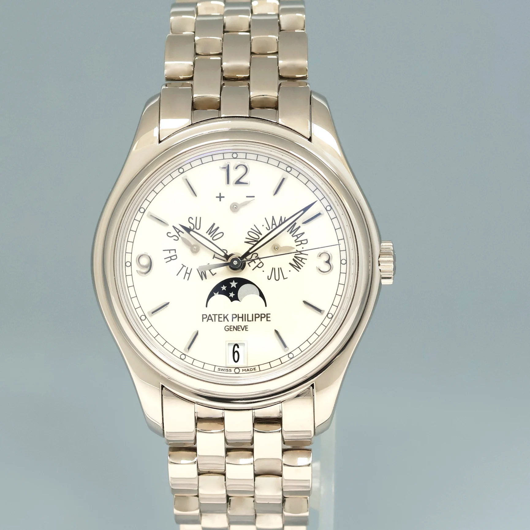2026 SERVICE Patek Philippe 5146G White Gold Annual Calendar 39mm Moon Phase Watch - Image 2