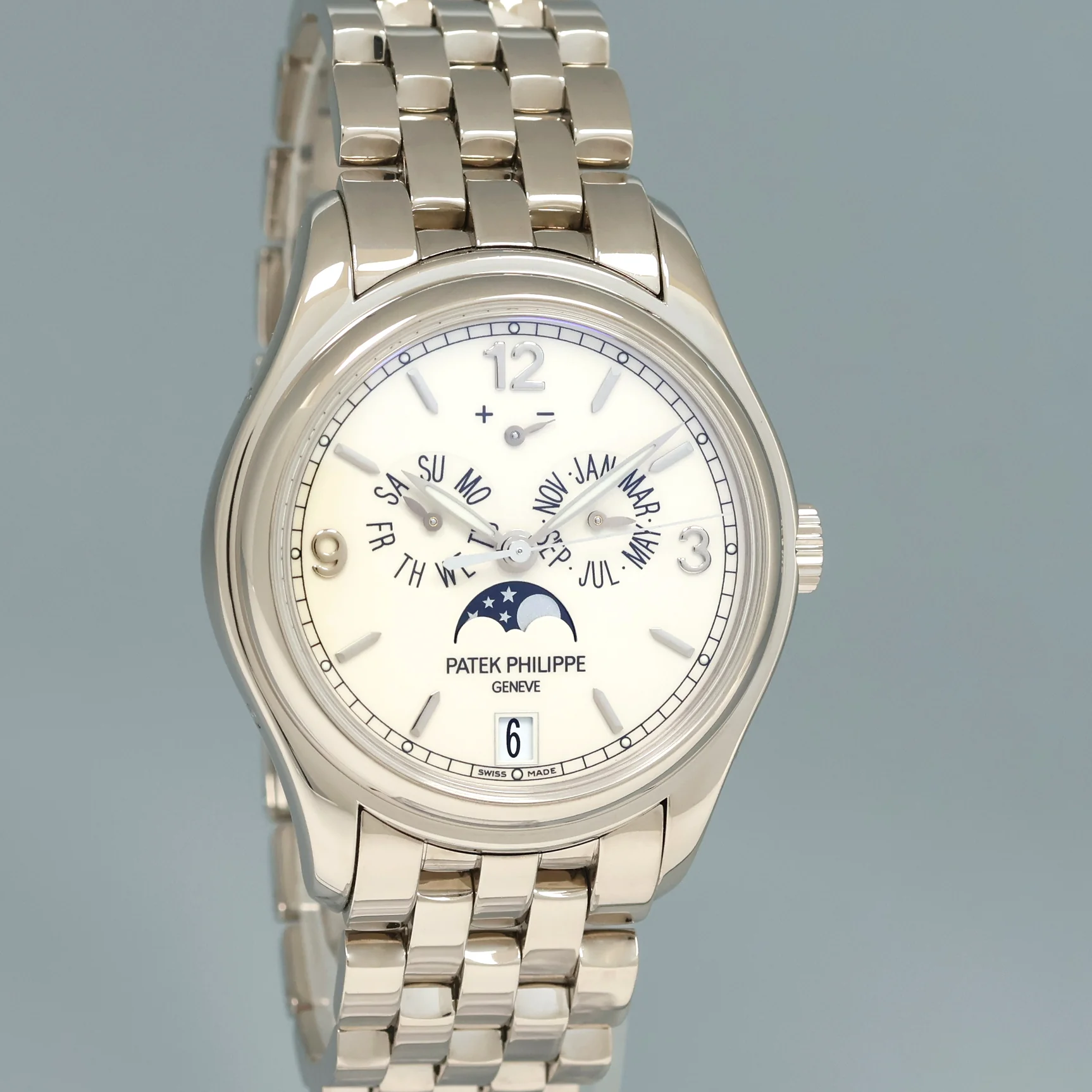 2026 SERVICE Patek Philippe 5146G White Gold Annual Calendar 39mm Moon Phase Watch - Image 3