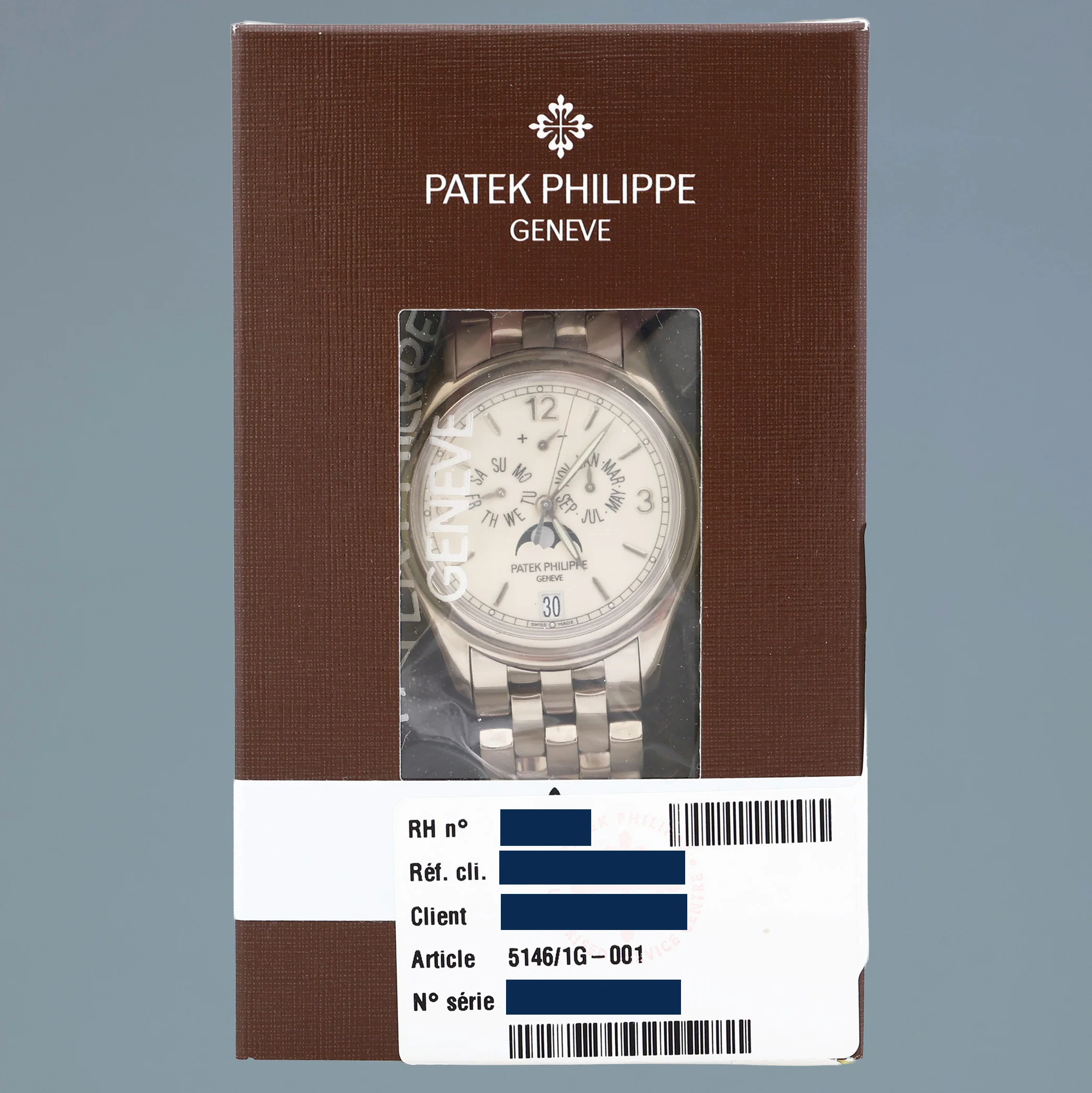 2026 SERVICE Patek Philippe 5146G White Gold Annual Calendar 39mm Moon Phase Watch - Image 7
