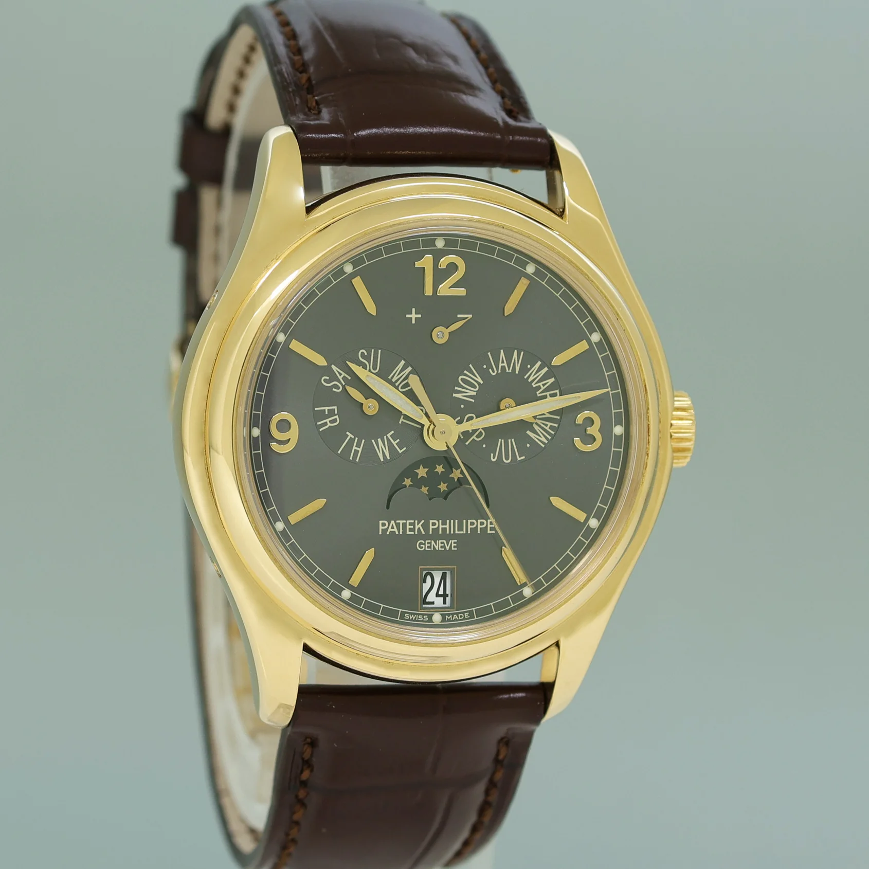 MINT Patek Philippe 5146J Yellow Gold Annual Calendar Slate 39mm Moon Watch Box - Image 3