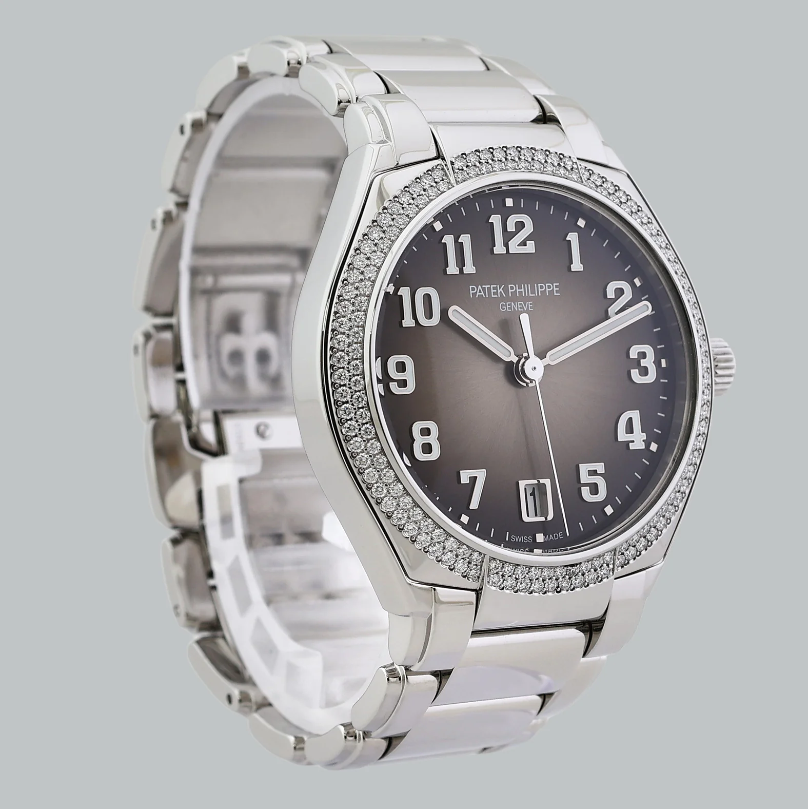2026 Service MINT Patek Philippe 7300a Twenty 4 Grey Diamond Steel 36mm Watch Box - Image 2