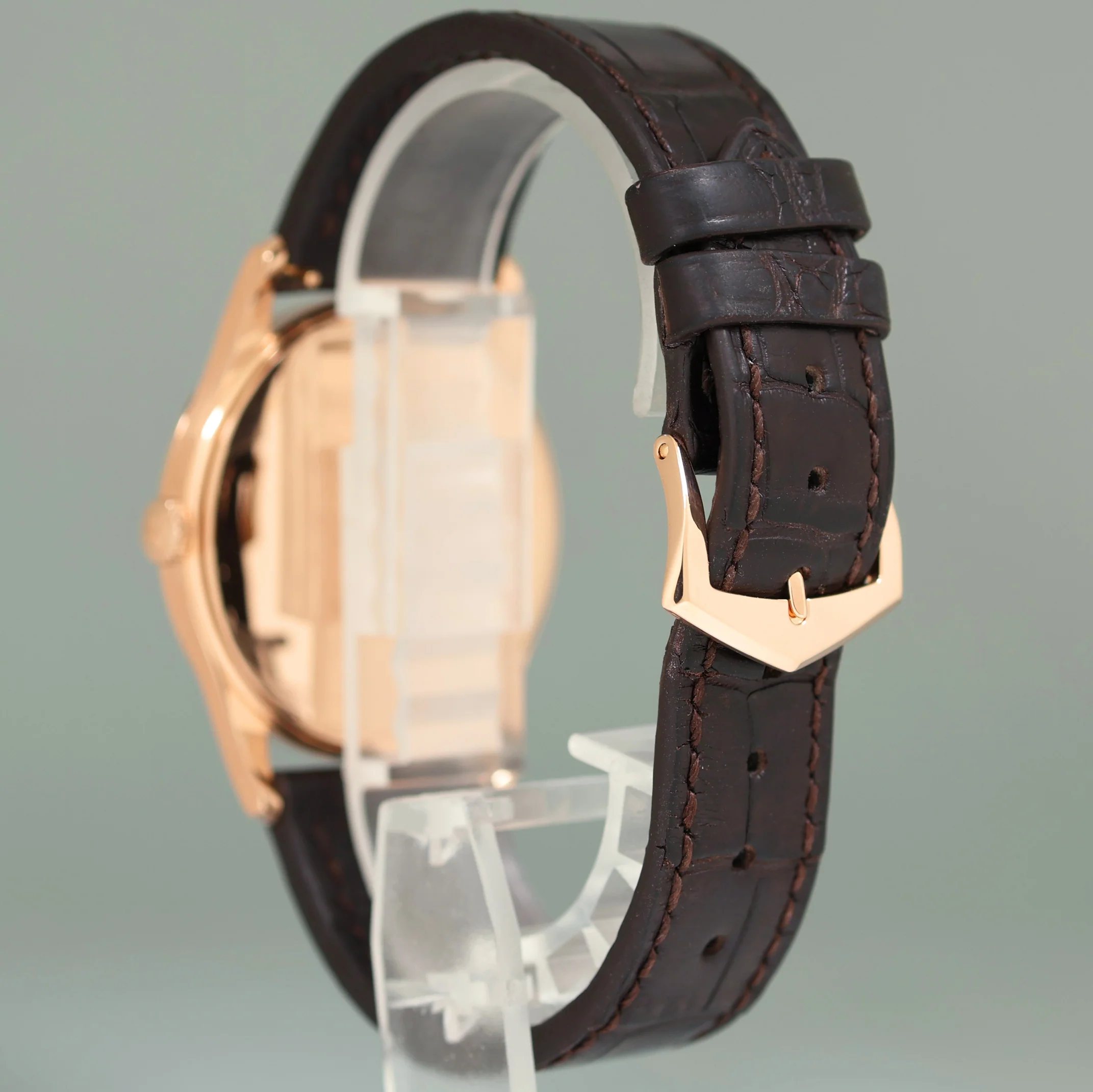 MINT Patek Philippe Calatrava 5196R Rose Gold Brown Leather 37mm Watch Box - Image 4
