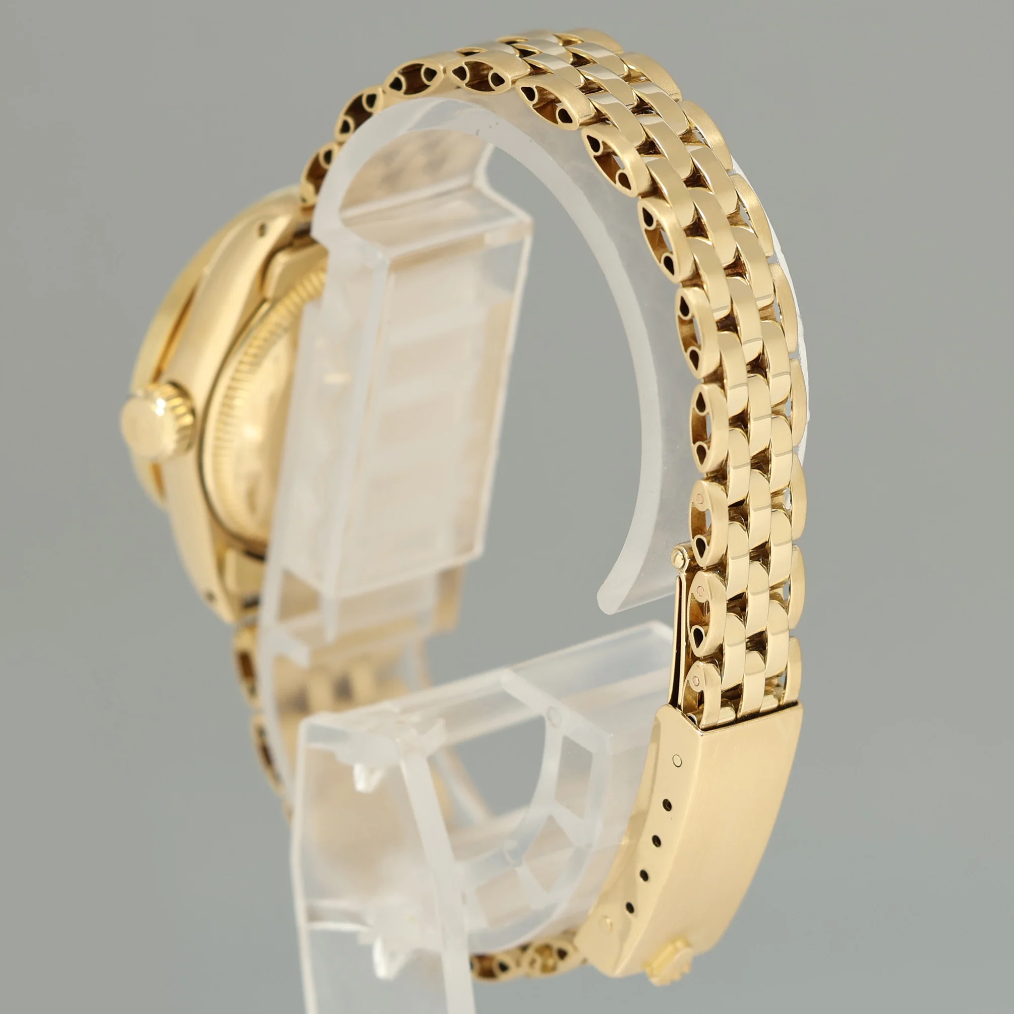 Pearl Diamond Ladies Rolex DateJust 6917 Jubilee 26mm Yellow Gold Watch Box - Image 4