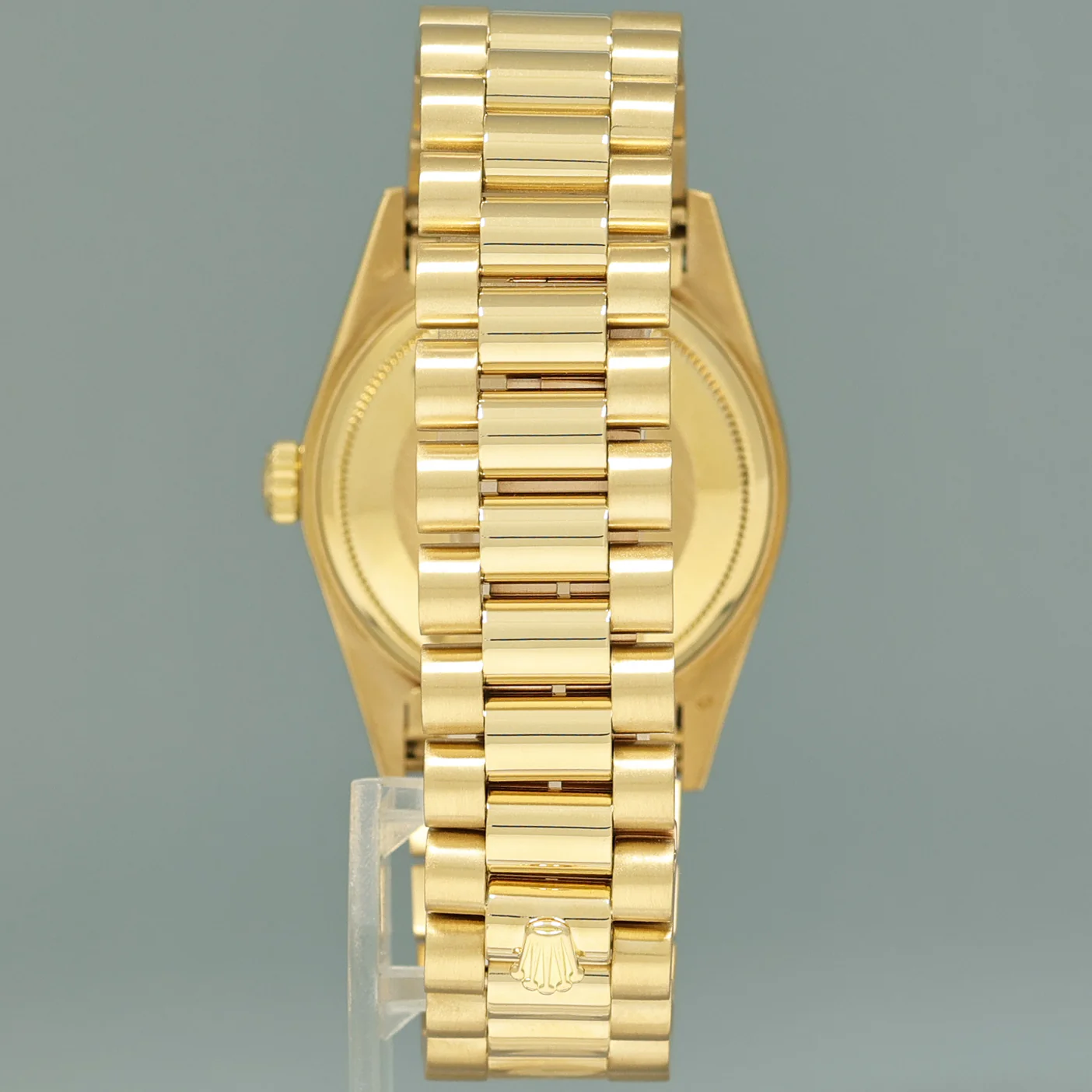 MINT Rolex 36mm President Day Date White Roman 18038 Quick Set Yellow Gold Watch Box - Image 5