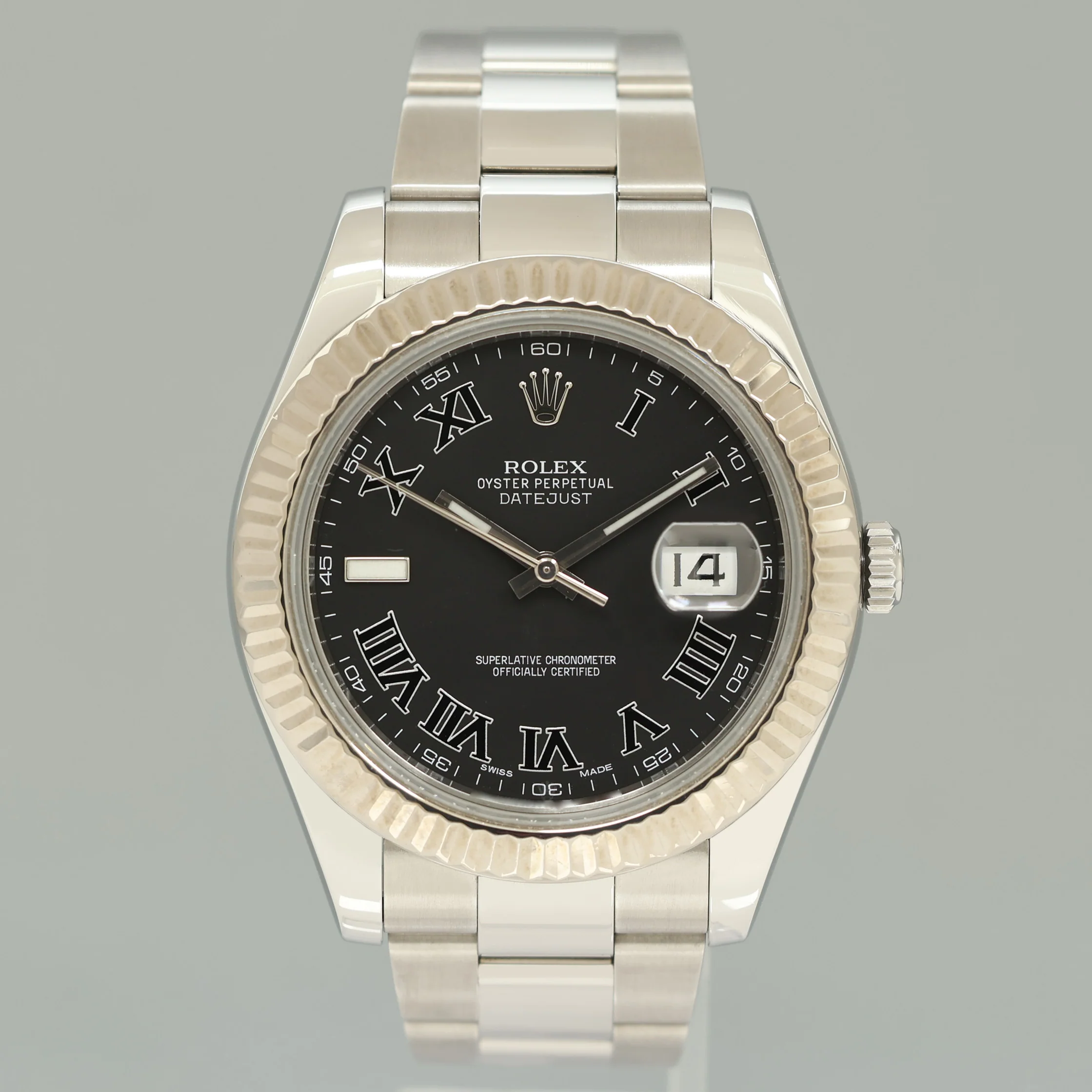 MINT Rolex DateJust 2 Wimbledon White Gold Fluted Bezel 116334 Watch Box - Image 2