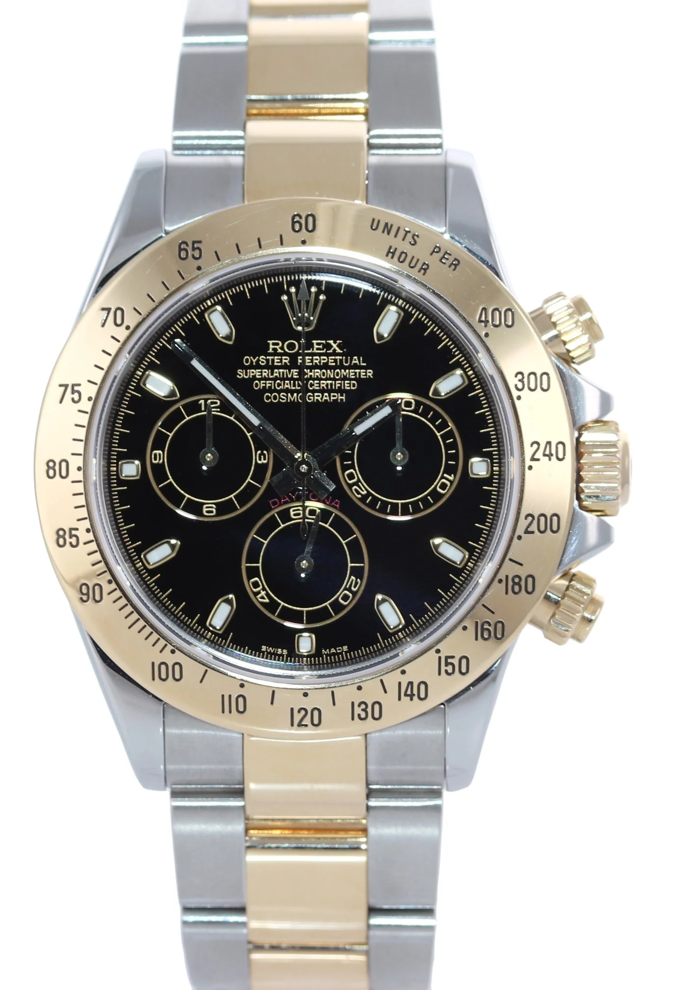 MINT Rolex Daytona 116523 Chronograph Black Steel Yellow Gold Two Tone Watch Box - Image 2