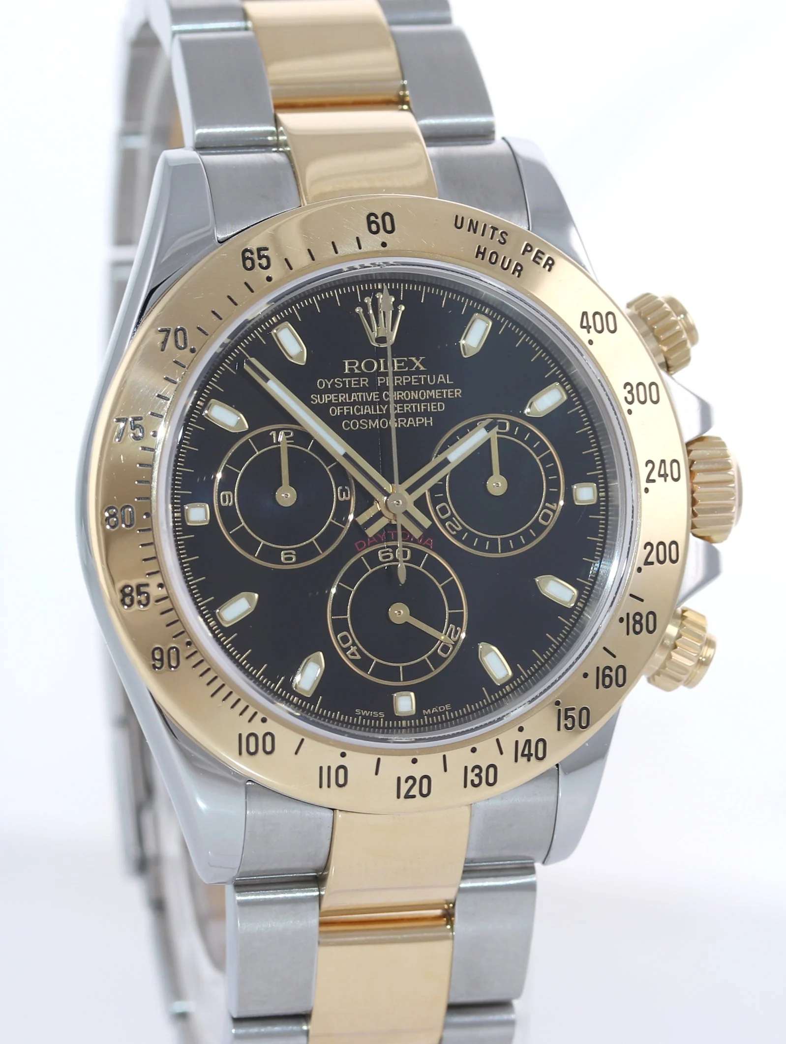 MINT Rolex Daytona 116523 Chronograph Black Steel Yellow Gold Two Tone Watch Box - Image 3