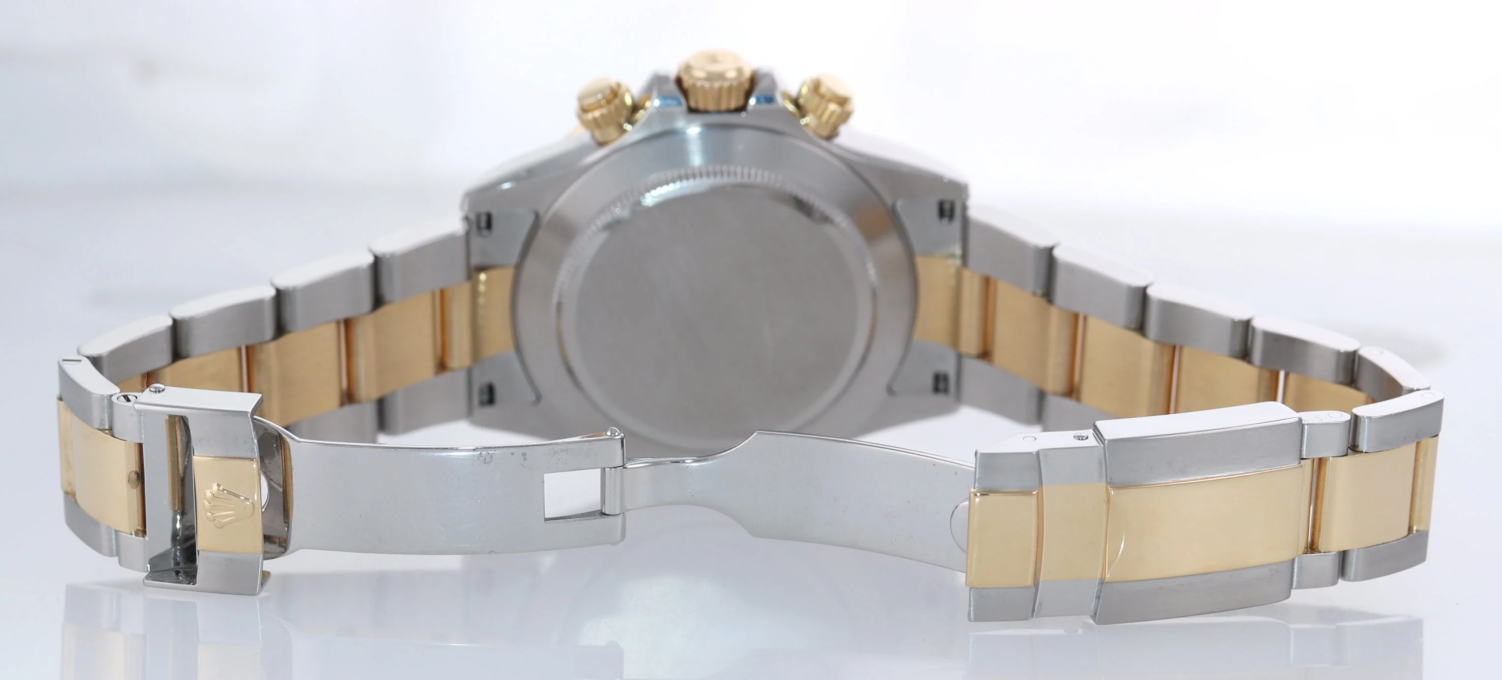 MINT Rolex Daytona 116523 Chronograph Black Steel Yellow Gold Two Tone Watch Box - Image 6
