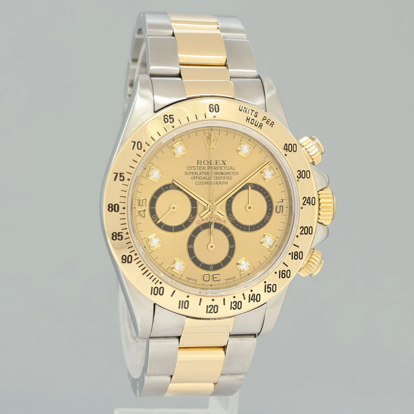 MINT Rolex Daytona 16523 Zenith Two Tone Yellow Gold Champagne Dial Watch Box - Image 3