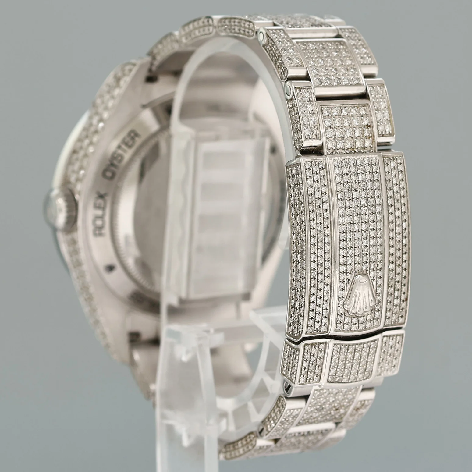MINT Rolex Milgauss Diamond Iced Out Pave Sapphire 116400 Steel Watch Box - Image 4