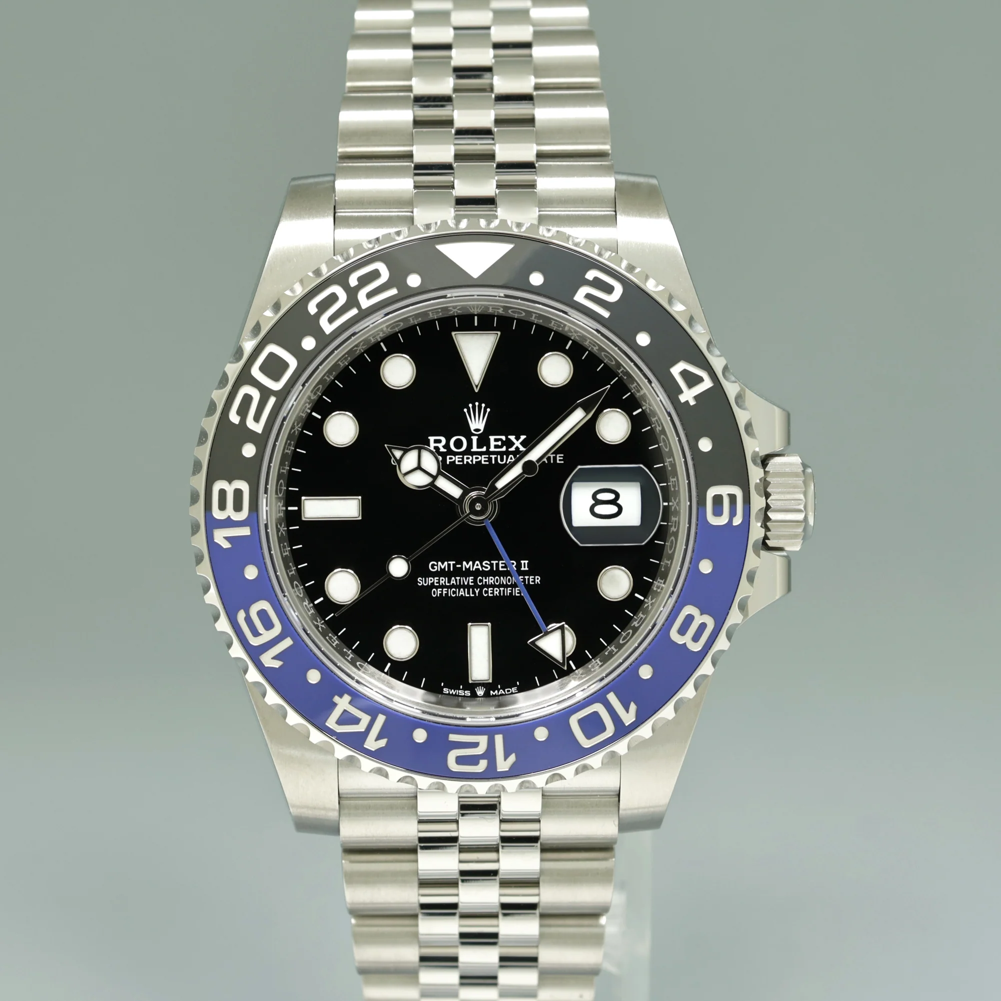 NEW PAPERS Rolex GMT Master II Batman Blue Jubilee 126710 BLNR Watch Box - Image 2