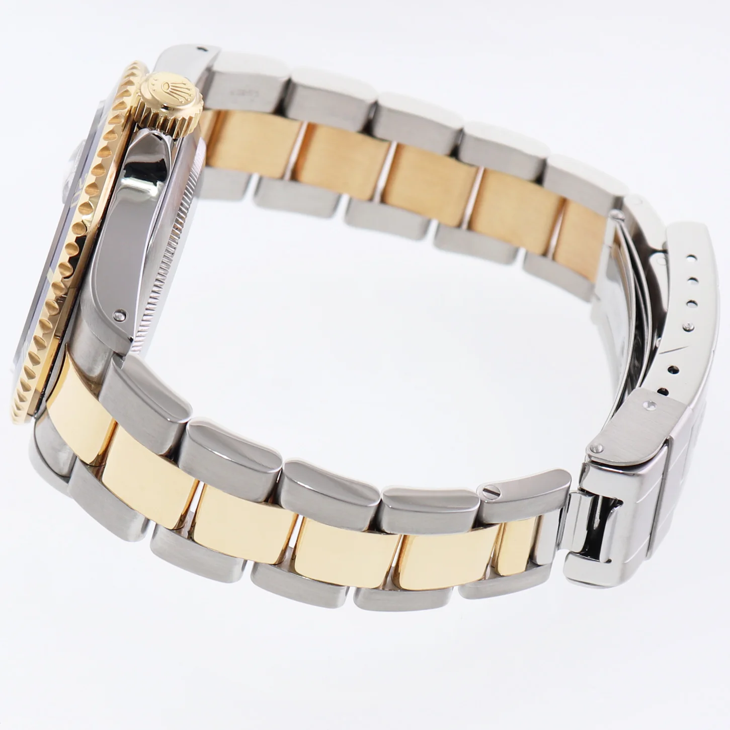 PAPERS 2000 Rolex Submariner 16613 Gold Steel Two Tone Sunburst Blue Watch - Image 4