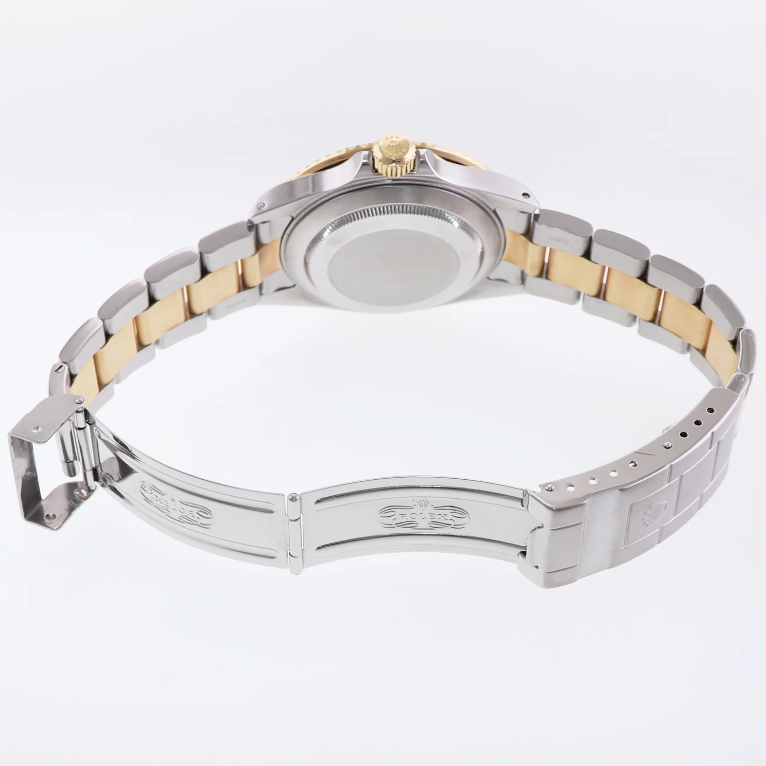 PAPERS 2000 Rolex Submariner 16613 Gold Steel Two Tone Sunburst Blue Watch - Image 6