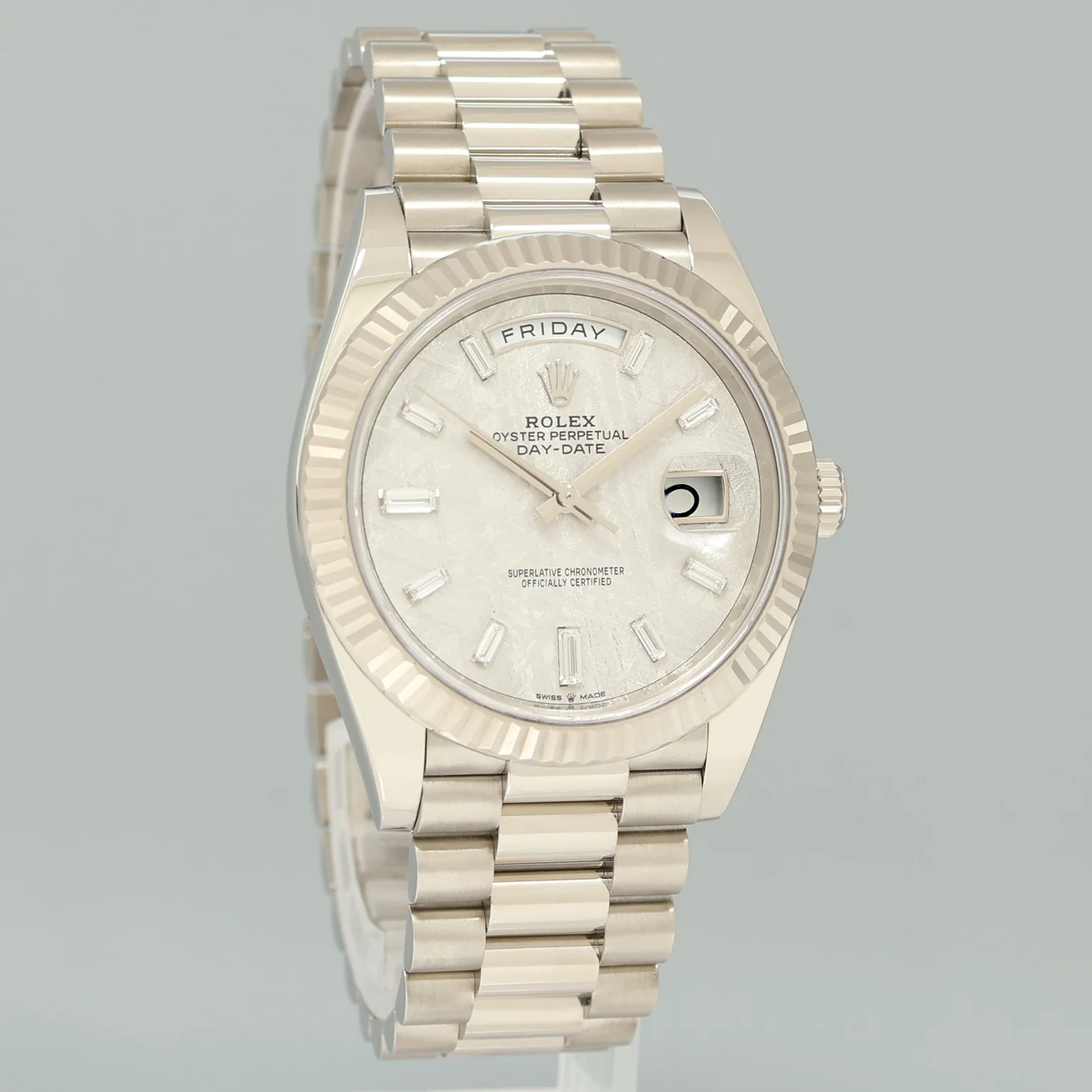 PAPERS MINT Rolex Day Date 40 White Gold President METEORITE 228239 Watch Box - Image 3