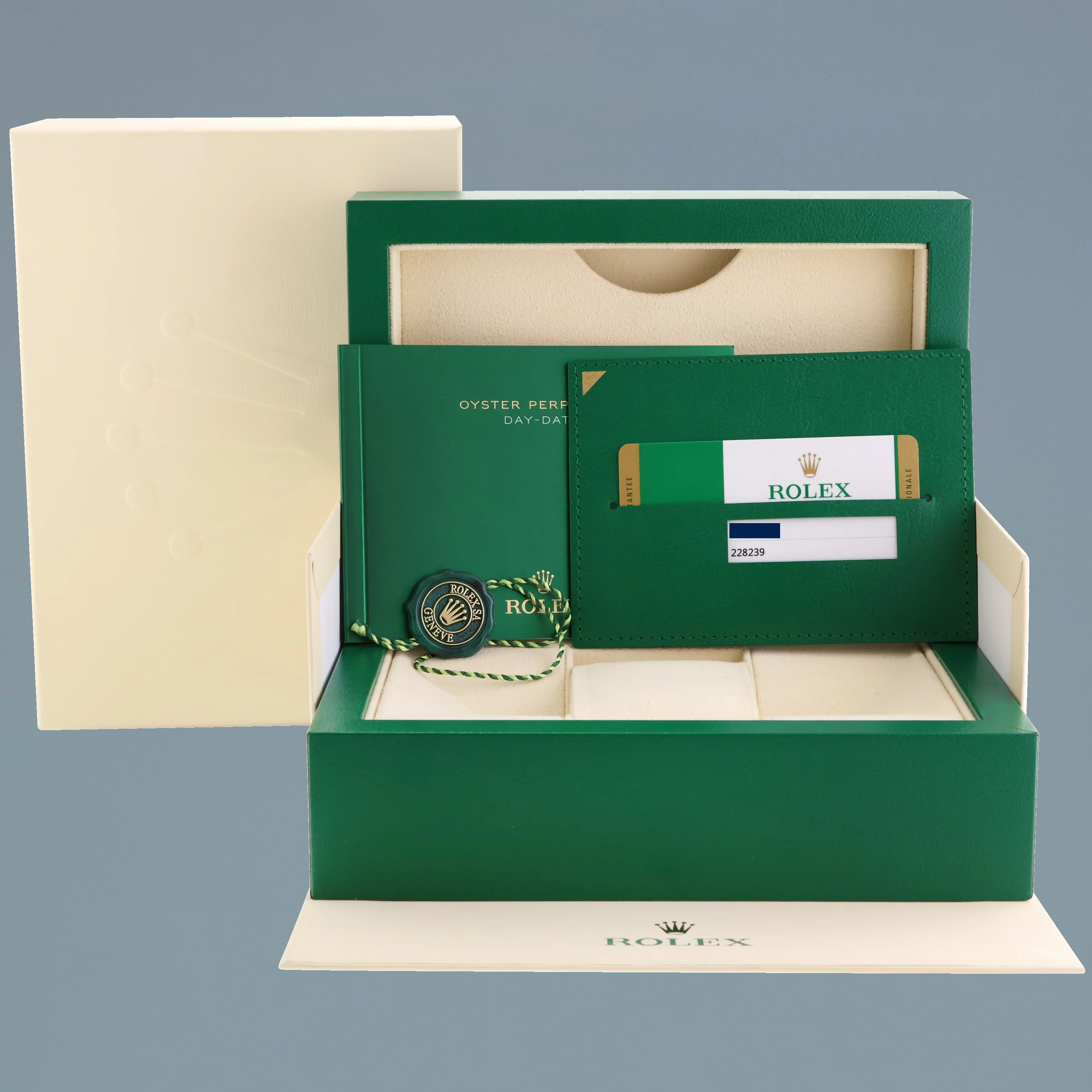 PAPERS MINT Rolex Day Date 40 White Gold President METEORITE 228239 Watch Box - Image 7