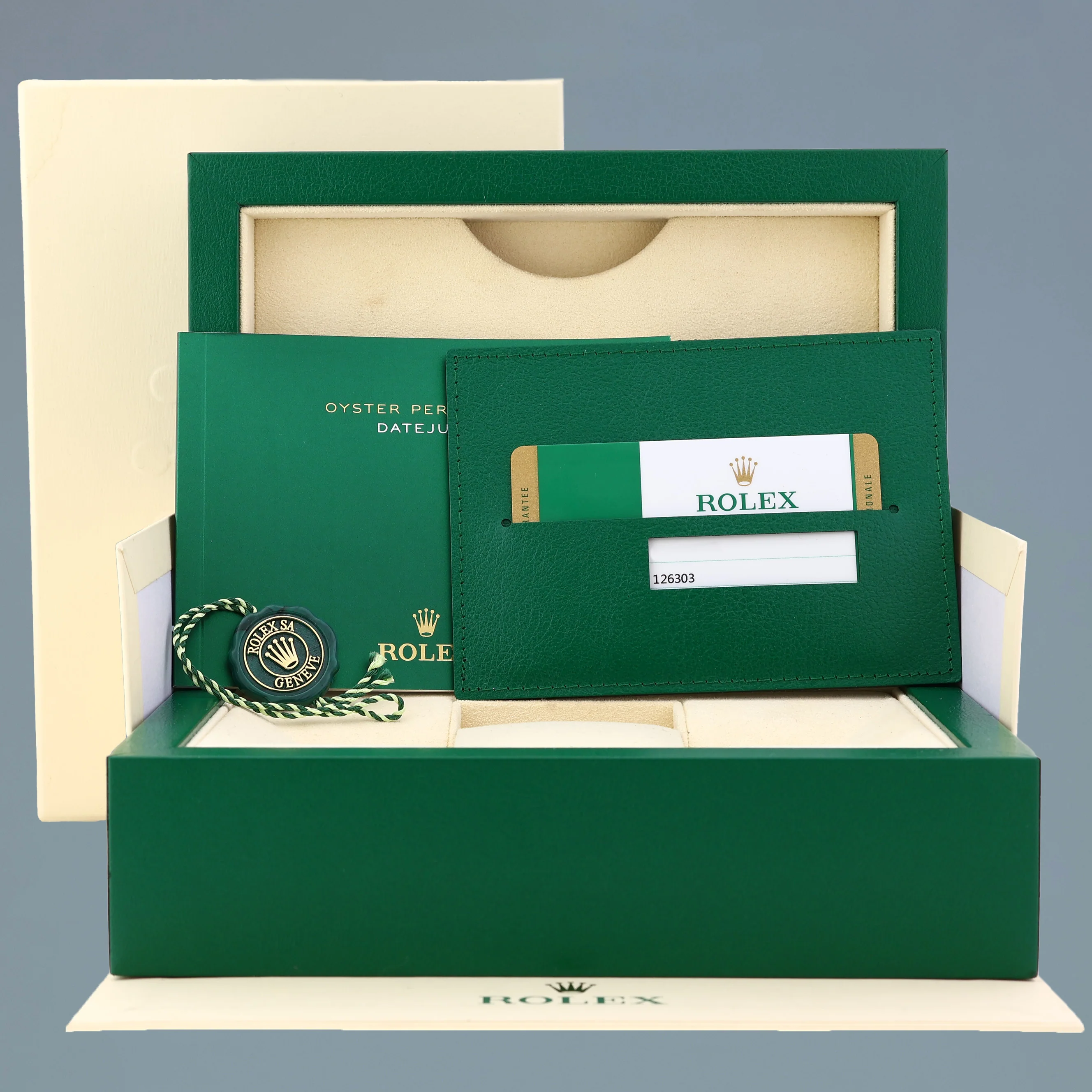 PAPERS MINT Rolex DateJust 41 Two Tone Yellow Gold Oyster 126303 Champagne Watch - Image 7