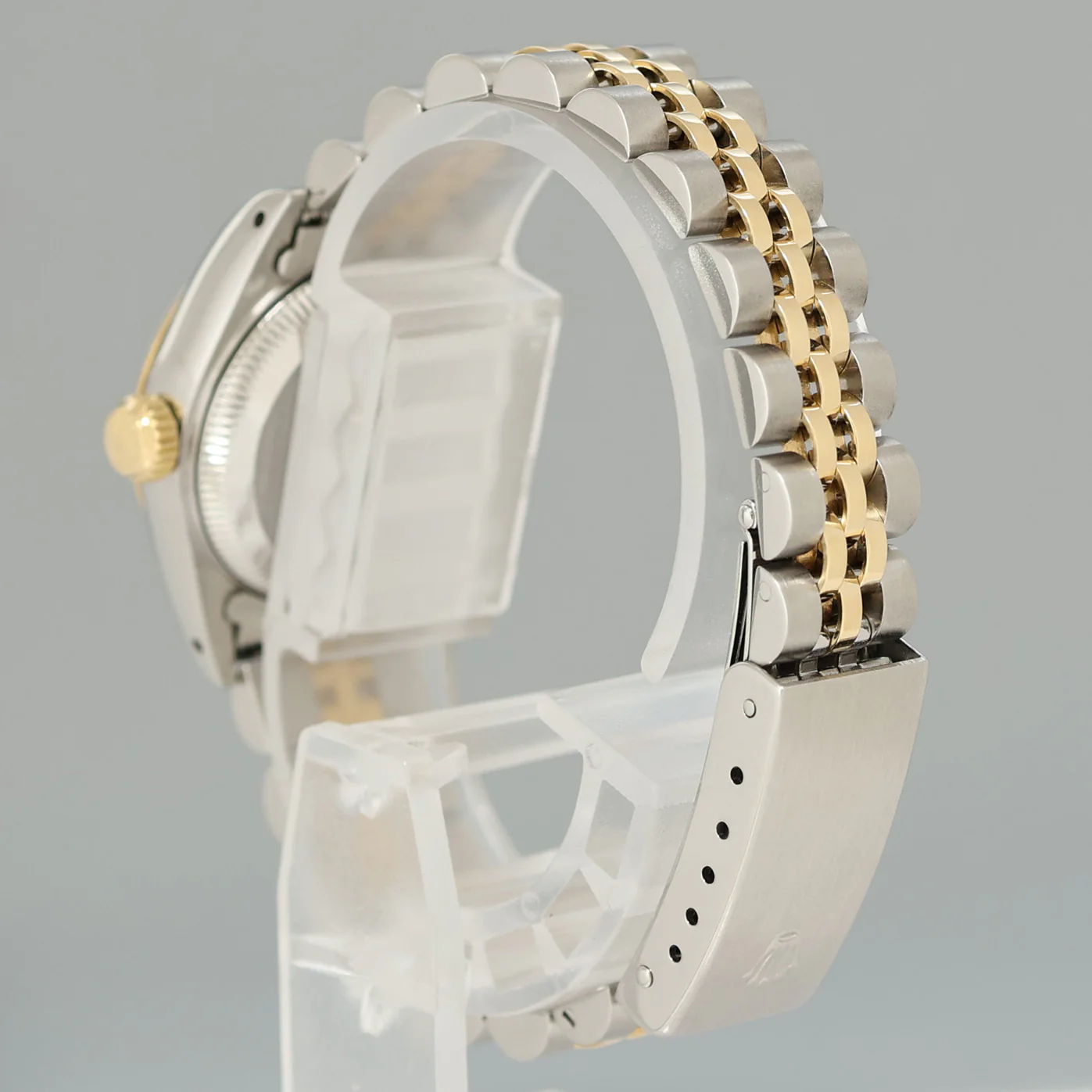 PAPERS Pearl Diamond Ladies Rolex 26mm DateJust 69173 Two Tone Gold Jubilee Watch Box - Image 4