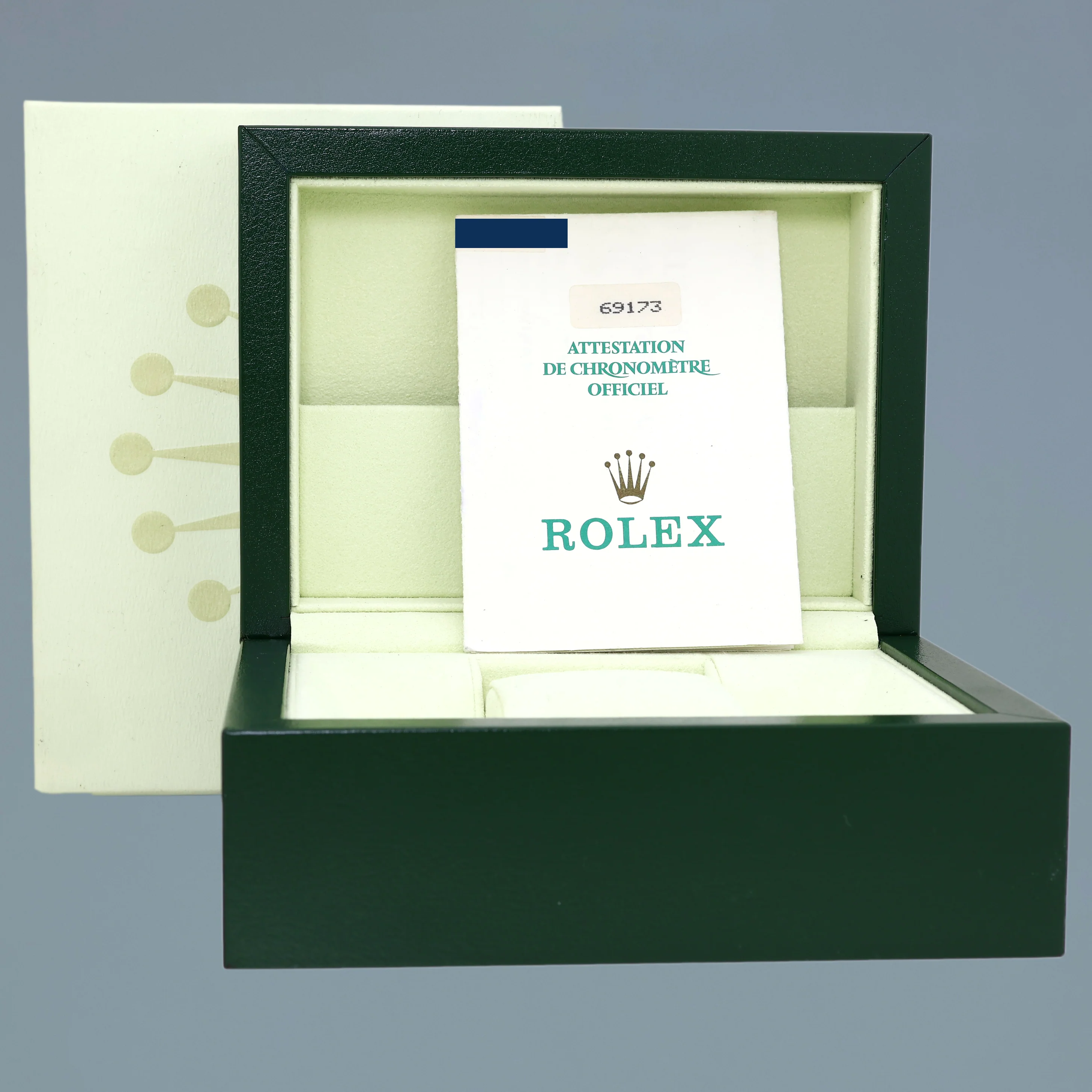 PAPERS Pearl Diamond Ladies Rolex 26mm DateJust 69173 Two Tone Gold Jubilee Watch Box - Image 7