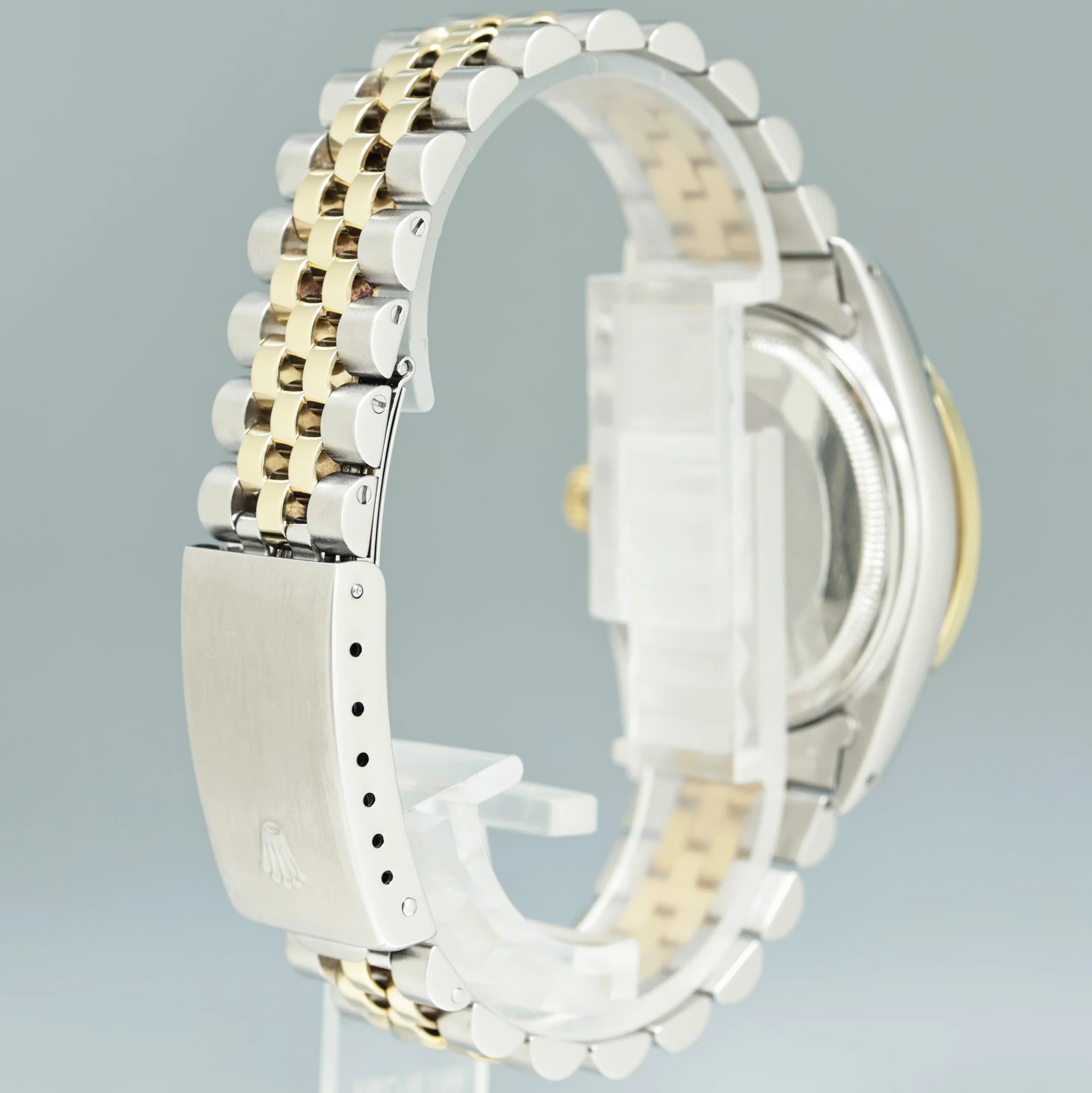 PEARL & DIAMOND BEZEL Rolex DateJust 16013 Two-Tone Yellow Gold Jubilee Watch Box - Image 6