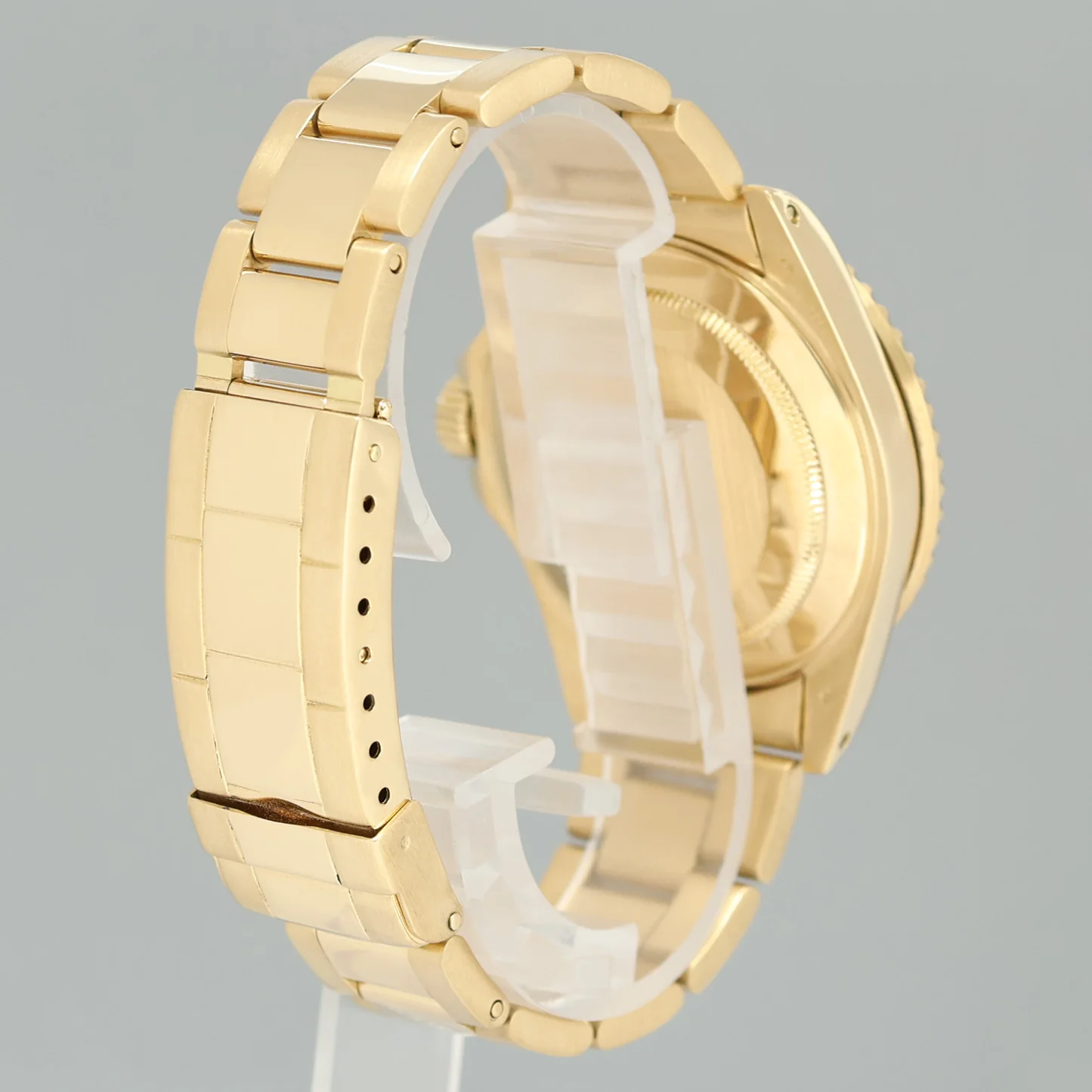 2026 Service Rolex 16618 Submariner Yellow Gold Blue Champagne Serti Diamond Watch - Image 6